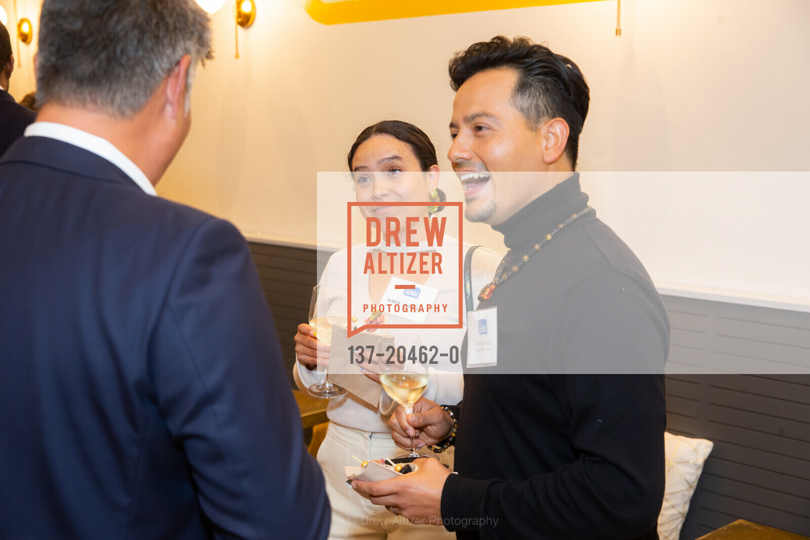 Maria Duran, Rodrigo Duran, SF Chamber of Commerce Business After Hours, BrewVino. 2706 24th St, Photo #137-20462-0 Maria Duran, Rodrigo Duran, Photo #137-20462-0
