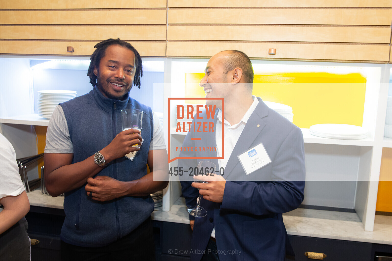 Derick Davis, Sandeep Rajbhandari, SF Chamber of Commerce Business After Hours, BrewVino. 2706 24th St, Photo #455-20462-0 Derick Davis, Sandeep Rajbhandari, Photo #455-20462-0