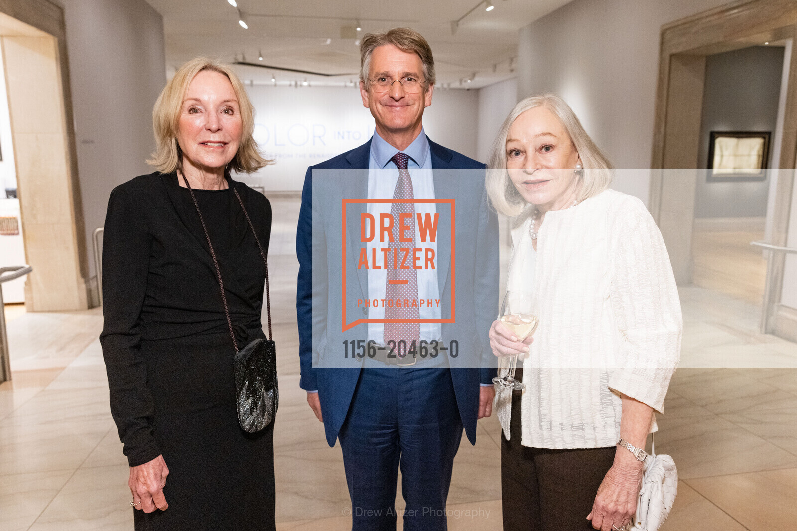 Sandra Swanson, Thomas Campbell, Gretchen Kimball, FAMSF Hosts Donor Opening Preview: Pastels, Legion of Honor. 100 34th Ave, Photo #1156-20463-0 Sandra Swanson, Thomas Campbell, Gretchen Kimball, Photo #1156-20463-0