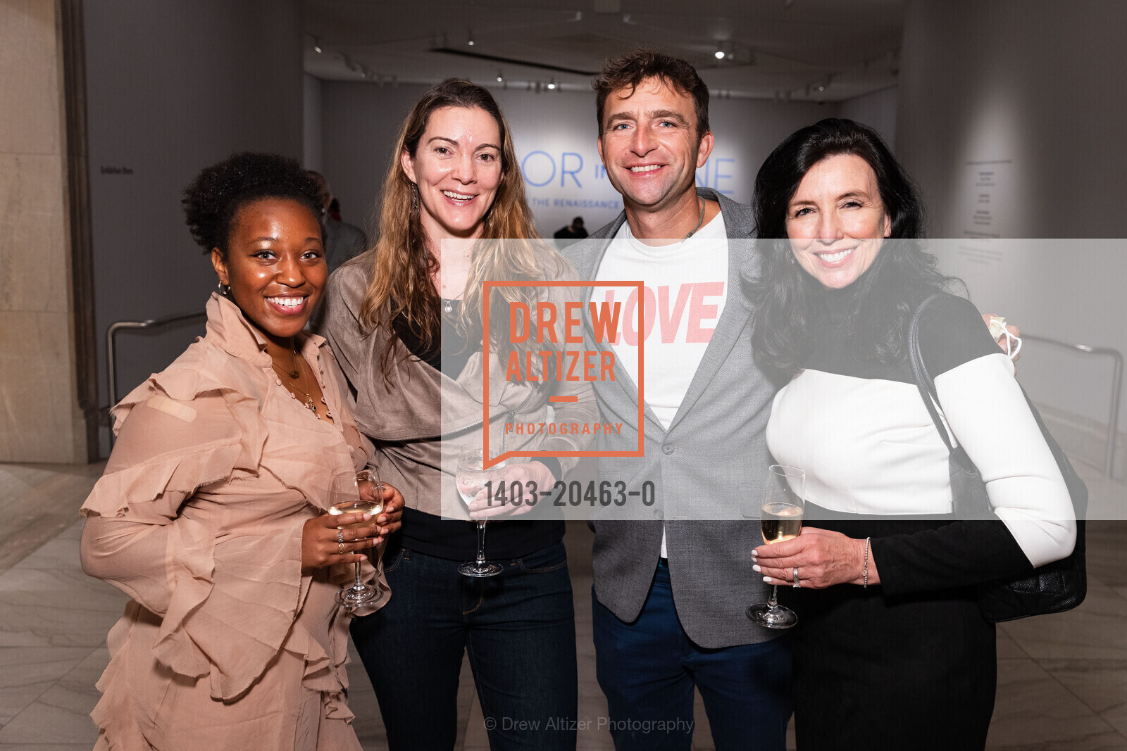 Rosie Williams, Libby Schaefer, David Janinas, Sydney Chaney Thomas, FAMSF Hosts Donor Opening Preview: Pastels, Legion of Honor. 100 34th Ave, Photo #1403-20463-0 Rosie Williams, Libby Schaefer, David Janinas, Sydney Chaney Thomas, Photo #1403-20463-0