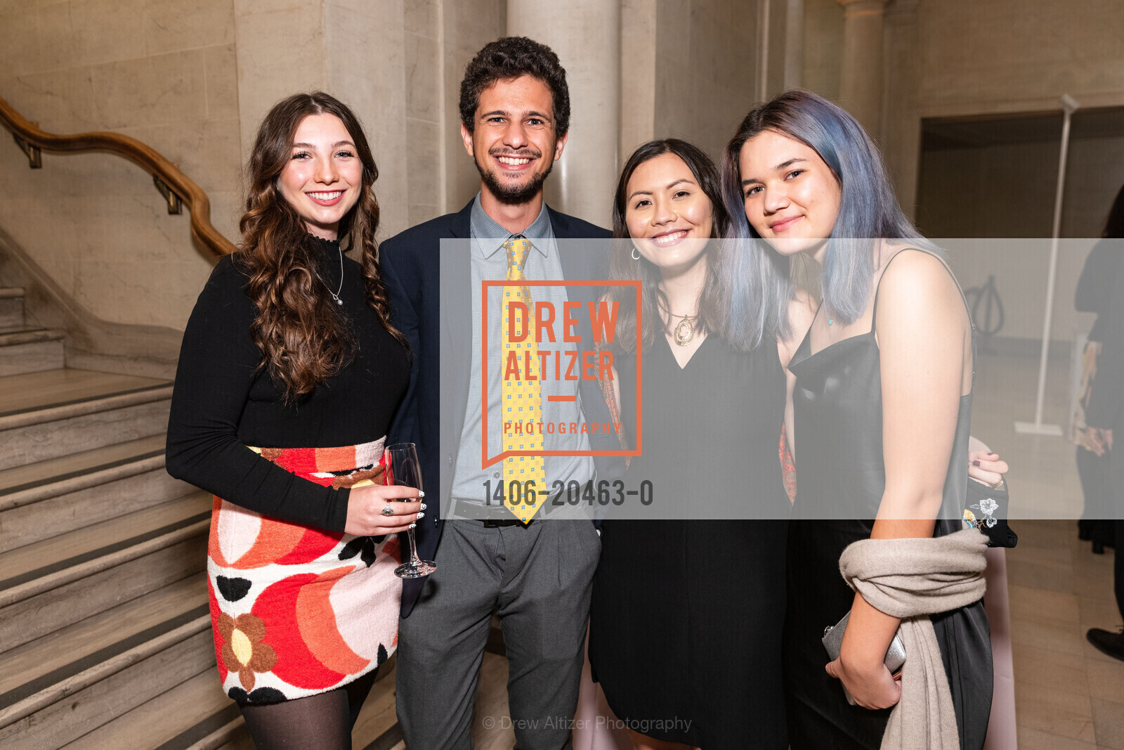 Paris Thomas, Michael DaRodda, Zoe Portnoff, Ainsley Woodford, FAMSF Hosts Donor Opening Preview: Pastels, Legion of Honor. 100 34th Ave, Photo #1406-20463-0 Paris Thomas, Michael DaRodda, Zoe Portnoff, Ainsley Woodford, Photo #1406-20463-0