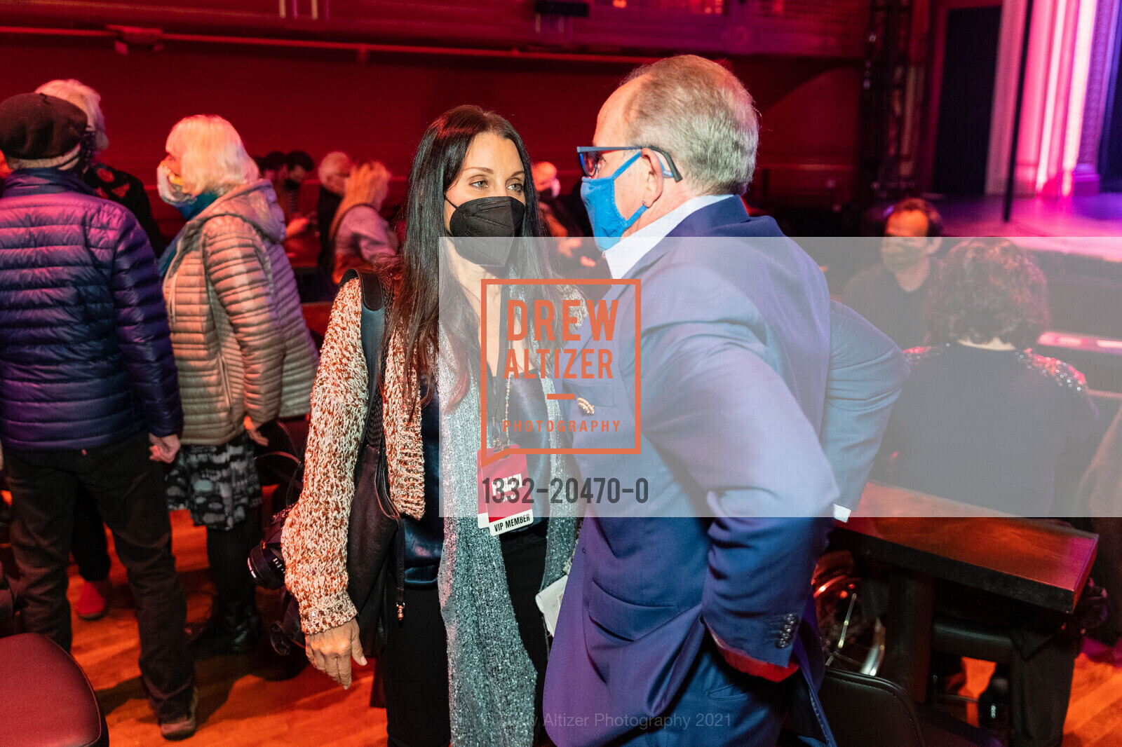 Deborah Barrera, Charles Zukow, "Dear San Francisco" Opening Night at Club Fugazi, Club Fugazi. 678 Green Street, October 12th, 2021, Photo #1332-20470-0 Deborah Barrera, Charles Zukow, Photo #1332-20470-0