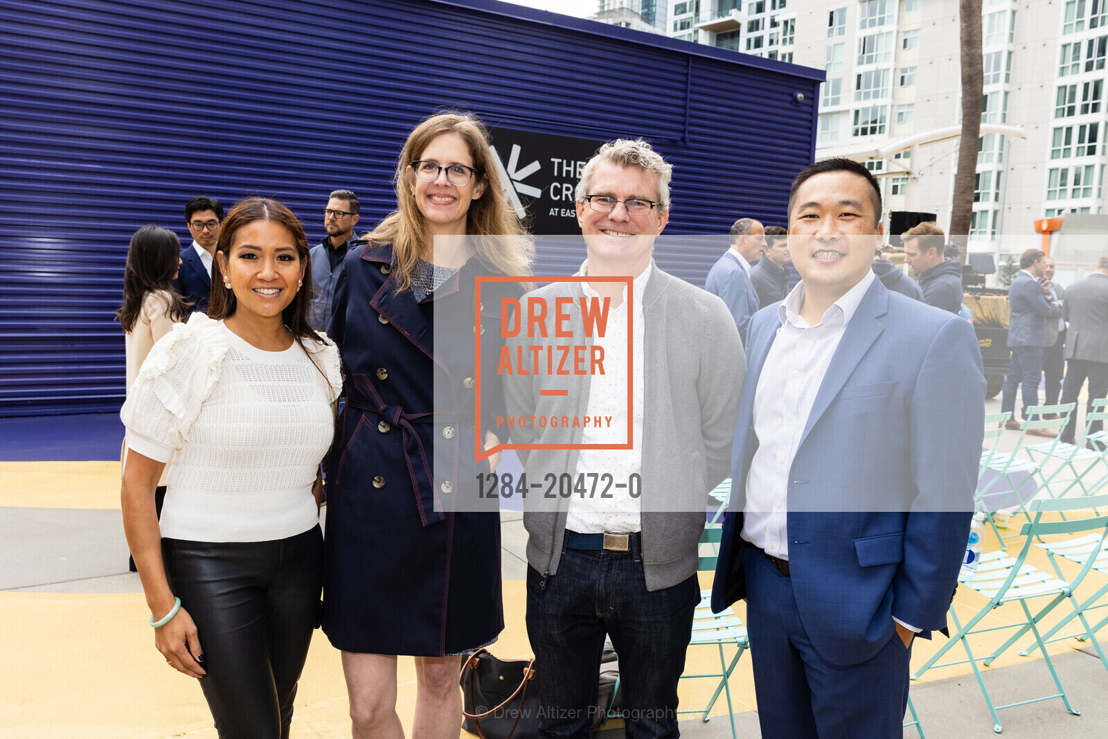 Lillian Phan, Sally Oerth, Andrew Robinson, Jonathan Shum, The Crossing at East Cut Ribbon-Cutting, The Crossing at East Cut. 200 Folsom St, October 13th, 2021, Photo #1284-20472-0 Lillian Phan, Sally Oerth, Andrew Robinson, Jonathan Shum, Photo #1284-20472-0