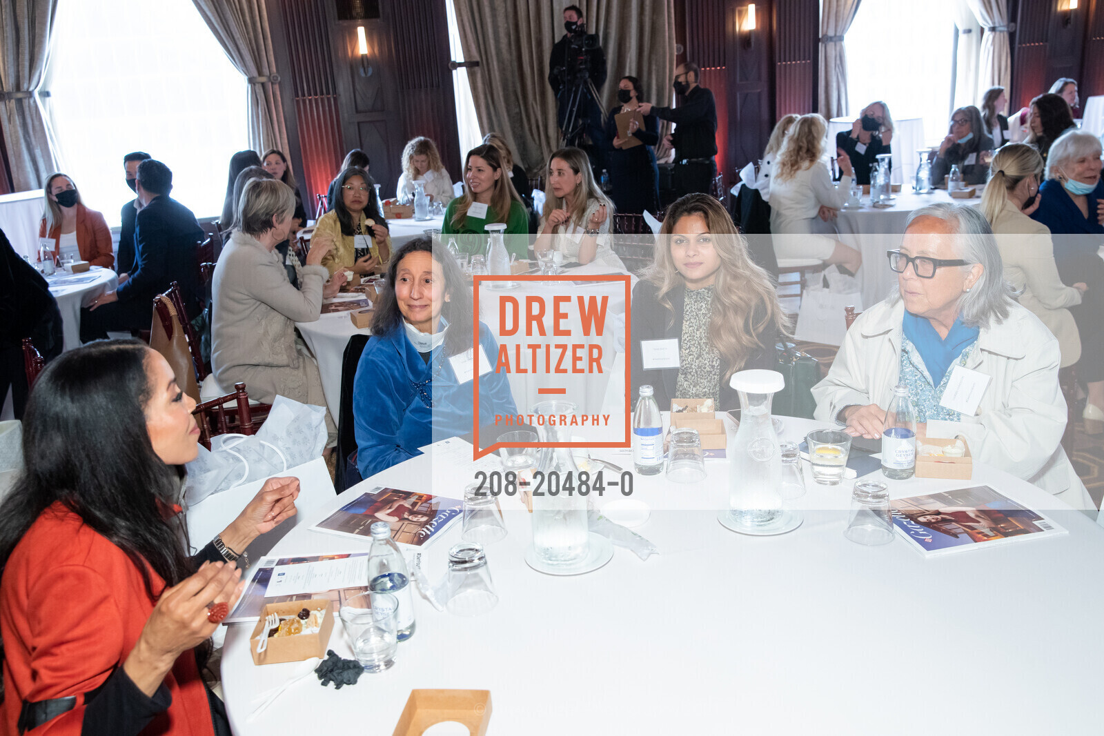 Sandra McMahan, Diane Zingale, Teena Bhatia, Lourdes Livingston, Nob Hill Gazette Hosts Own your Worth Event, Julia Morgan Ballroom. 465 California St, October 19th, 2021, Photo #208-20484-0 Sandra McMahan, Diane Zingale, Teena Bhatia, Lourdes Livingston, Photo #208-20484-0
