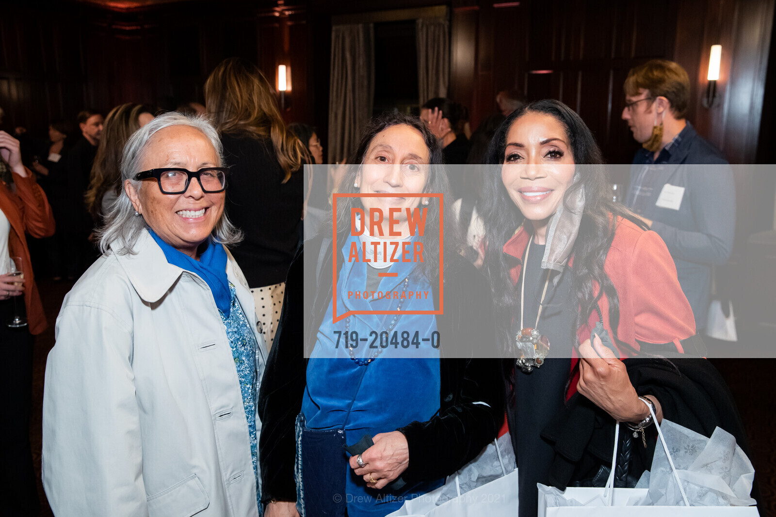 Lourdes Livingston, Diane Zingale, Sandra McMahan, Nob Hill Gazette Hosts Own your Worth Event, Julia Morgan Ballroom. 465 California St, October 19th, 2021, Photo #719-20484-0 Lourdes Livingston, Diane Zingale, Sandra McMahan, Photo #719-20484-0
