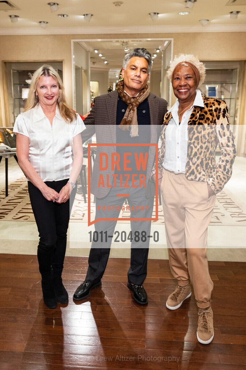 Linda Karen, Rich Hanig, Elba McIntosh, Neiman Marcus Celebrates THE MAGIC OF HOSTING in Partnership with The San Francisco Fall Show, Neiman Marcus Penthouse - Level 5. 150 Stockton St, Photo #1011-20488-0 Linda Karen, Rich Hanig, Elba McIntosh, Photo #1011-20488-0
