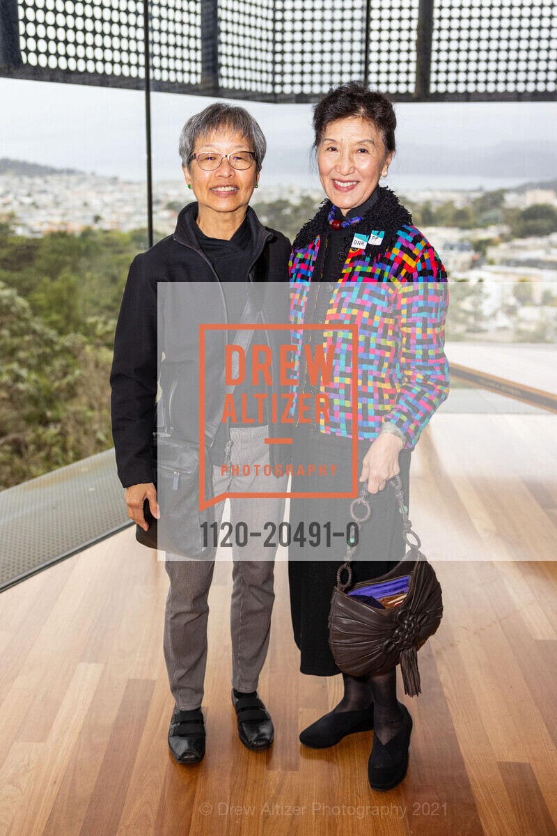 Liz Chong, Sally Yu Leung, FAMSF hosts Opening Day Celebration for Patrick Kelly: Runway of Love 2021, de Young Museum. 50 Hagiwara Tea Garden Dr, October 23rd, 2021, Photo #1120-20491-0 Liz Chong, Sally Yu Leung, Photo #1120-20491-0