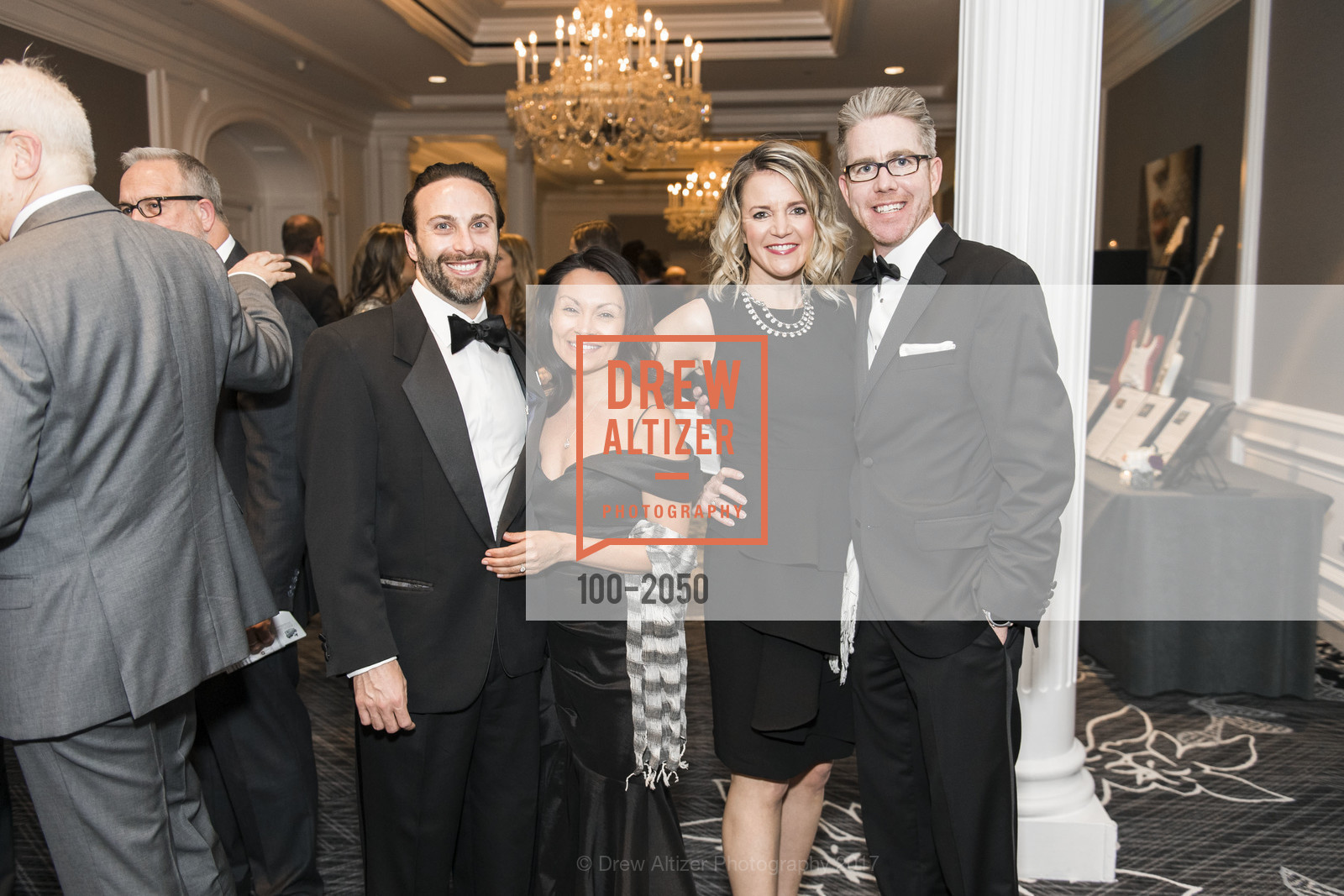 Nick Friedman, Stacy Lynn, Sharon Martin, Derek Aitken, 20th Annual California Wine Classic, Ritz Carlton Hotel. 600 Stockton St, April 21st, 2017, Photo #100-2050 Nick Friedman, Stacy Lynn, Sharon Martin, Derek Aitken, Photo #100-2050