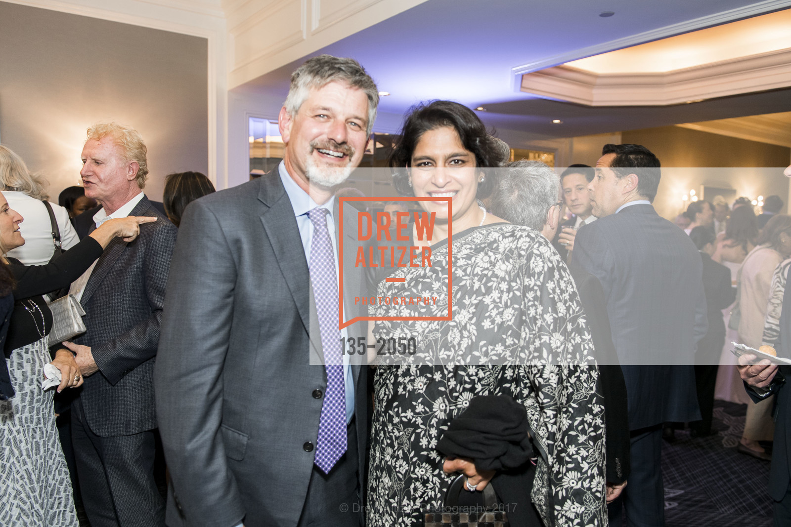 Jonathan Terdiman, Madhulika Varma, 20th Annual California Wine Classic, Ritz Carlton Hotel. 600 Stockton St, April 21st, 2017, Photo #135-2050 Jonathan Terdiman, Madhulika Varma, Photo #135-2050