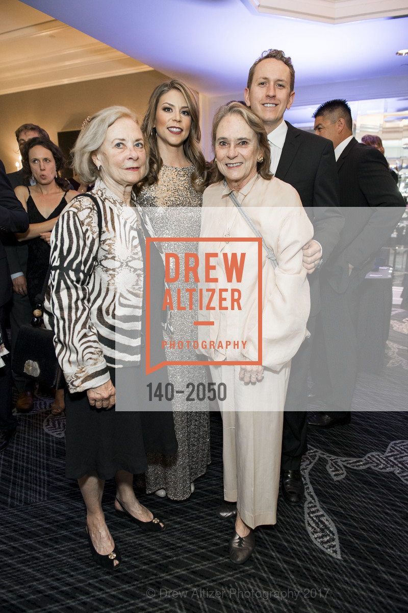 Kay Tornborg, Kristy Thornton, Anne Thornton, Charles Thornton, 20th Annual California Wine Classic, Ritz Carlton Hotel. 600 Stockton St, April 21st, 2017, Photo #140-2050 Kay Tornborg, Kristy Thornton, Anne Thornton, Charles Thornton, Photo #140-2050
