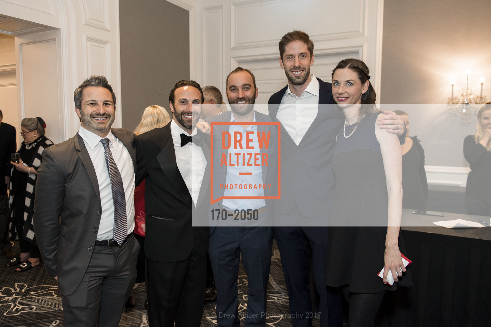 Darren Ringel, Nick Friedman, Patrick Sandor, Simon Vallee, Karina Vallee, 20th Annual California Wine Classic, Ritz Carlton Hotel. 600 Stockton St, April 21st, 2017, Photo #170-2050 Darren Ringel, Nick Friedman, Patrick Sandor, Simon Vallee, Karina Vallee, Photo #170-2050