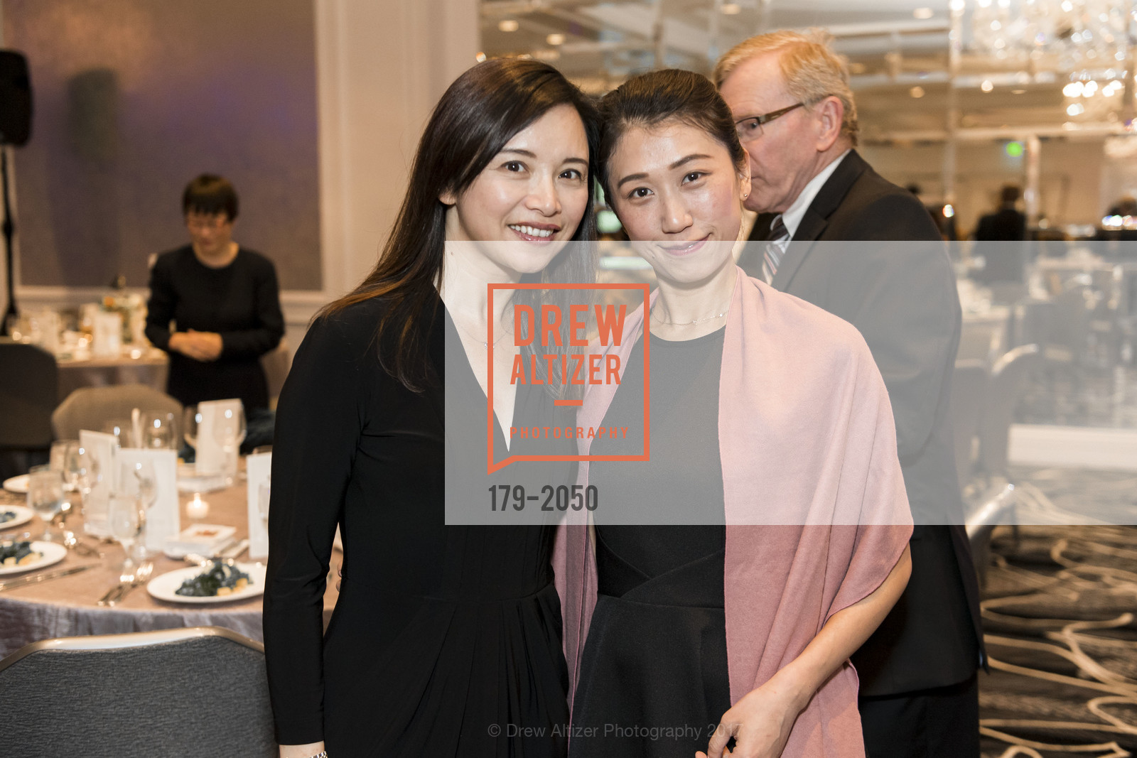 Bonnie Cheng, Ivy Wang, 20th Annual California Wine Classic, Ritz Carlton Hotel. 600 Stockton St, April 21st, 2017, Photo #179-2050 Bonnie Cheng, Ivy Wang, Photo #179-2050