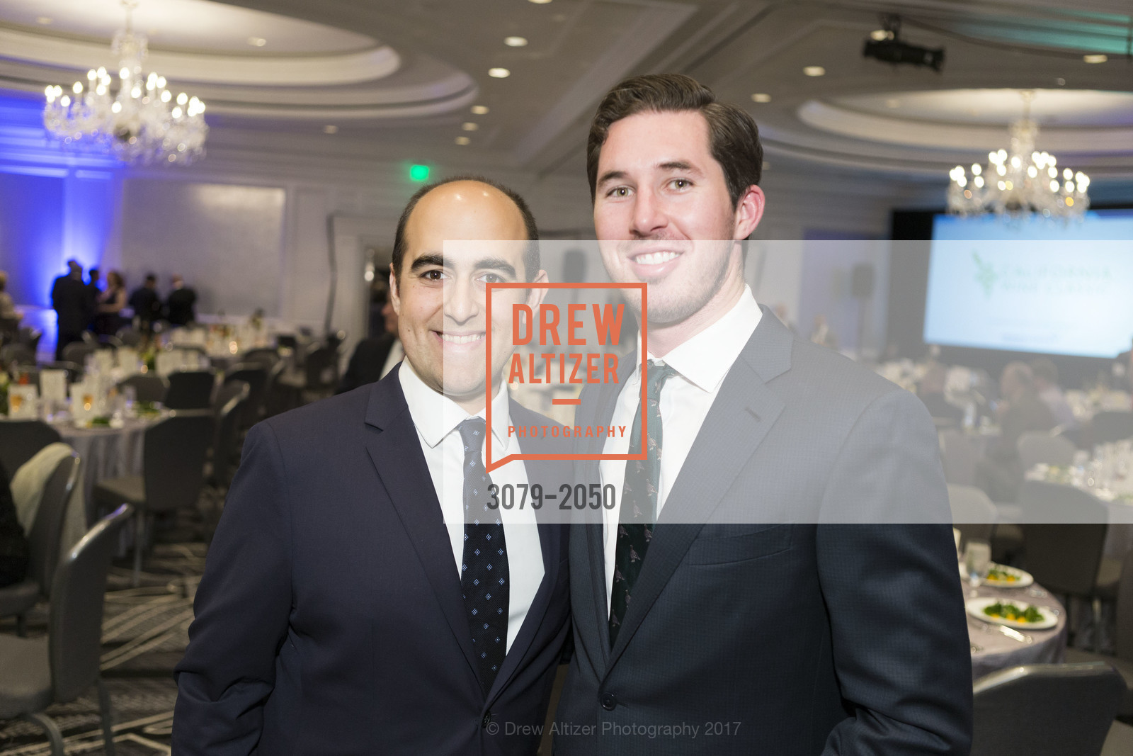 Sam Fisher, Trent Mayol, 20th Annual California Wine Classic, Ritz Carlton Hotel. 600 Stockton St, April 21st, 2017, Photo #3079-2050 Sam Fisher, Trent Mayol, Photo #3079-2050