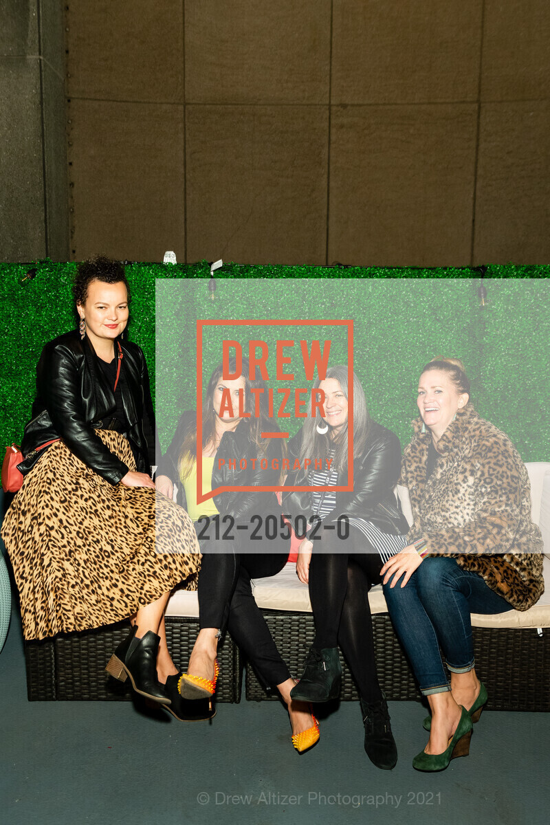 Anna Selina, Liz Fennen, Carrie Cottini, Sarah Cortez, SFFILM Doc Stories Kickoff Party, BEI Hotel. 50 8th St, November 5th, 2021, Photo #212-20502-0 Anna Selina, Liz Fennen, Carrie Cottini, Sarah Cortez, Photo #212-20502-0