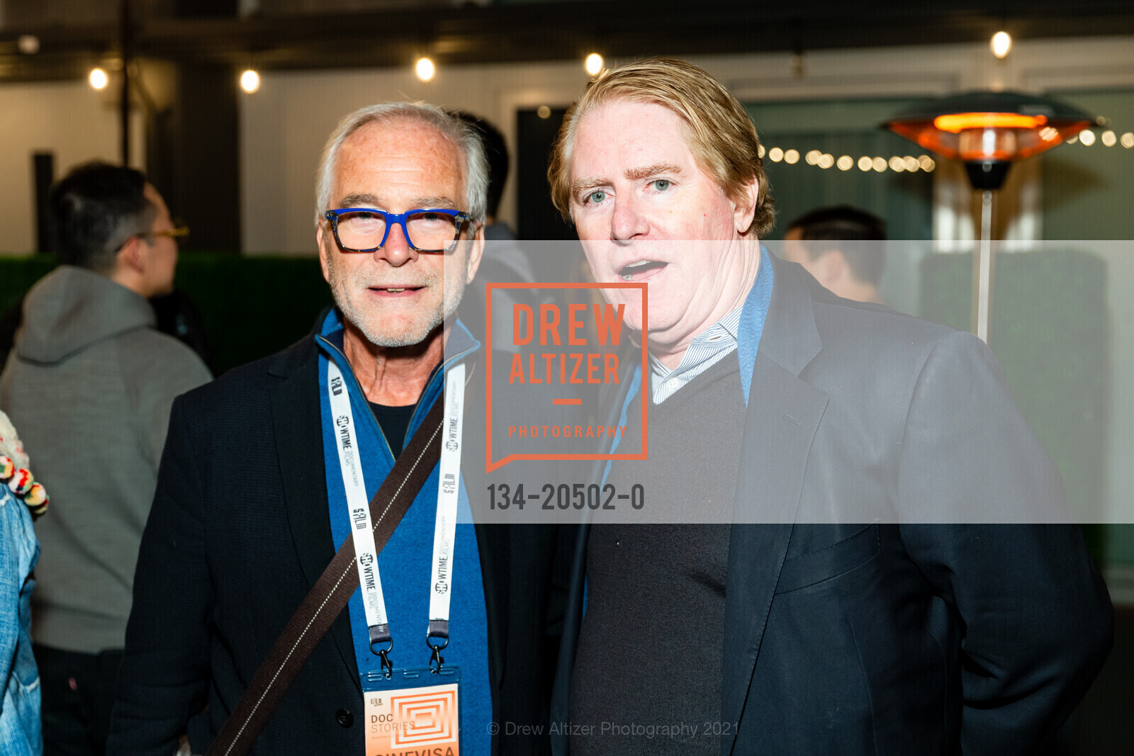 Tim Kochis, Paul Haigney, SFFILM Doc Stories Kickoff Party, BEI Hotel. 50 8th St, November 5th, 2021, Photo #134-20502-0 Tim Kochis, Paul Haigney, Photo #134-20502-0