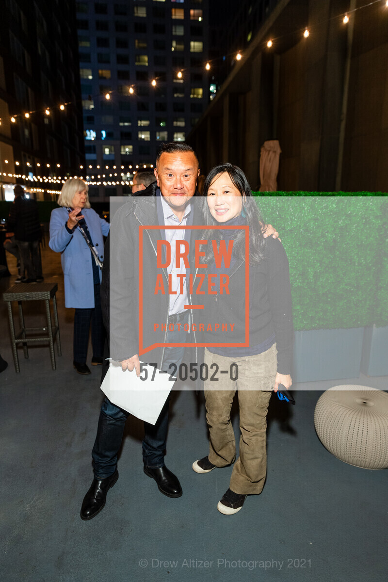 David Magdael, Debbie Lum, SFFILM Doc Stories Kickoff Party, BEI Hotel. 50 8th St, November 5th, 2021, Photo #57-20502-0 David Magdael, Debbie Lum, Photo #57-20502-0