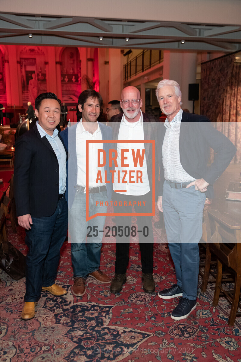 Jim Tsai, Tim Sutter, Chris Foley, Brian Spears, Chris Foley Appreciation Dinner, Saint Joseph’s Arts Society. 1401 Howard St, November 10th, 2021, Photo #25-20508-0 Jim Tsai, Tim Sutter, Chris Foley, Brian Spears, Photo #25-20508-0