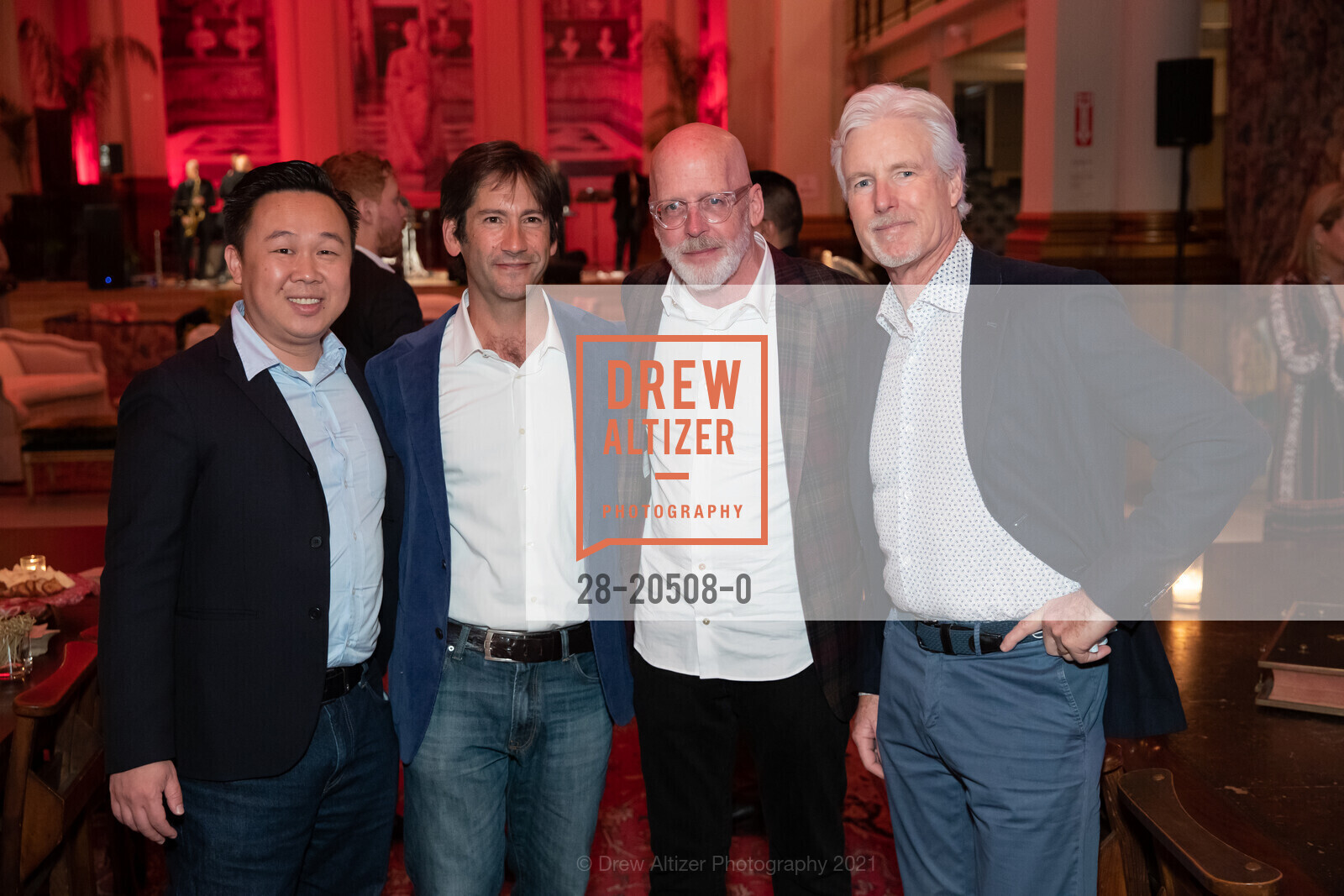 Jim Tsai, Tim Sutter, Chris Foley, Brian Spears, Chris Foley Appreciation Dinner, Saint Joseph’s Arts Society. 1401 Howard St, November 10th, 2021, Photo #28-20508-0 Jim Tsai, Tim Sutter, Chris Foley, Brian Spears, Photo #28-20508-0