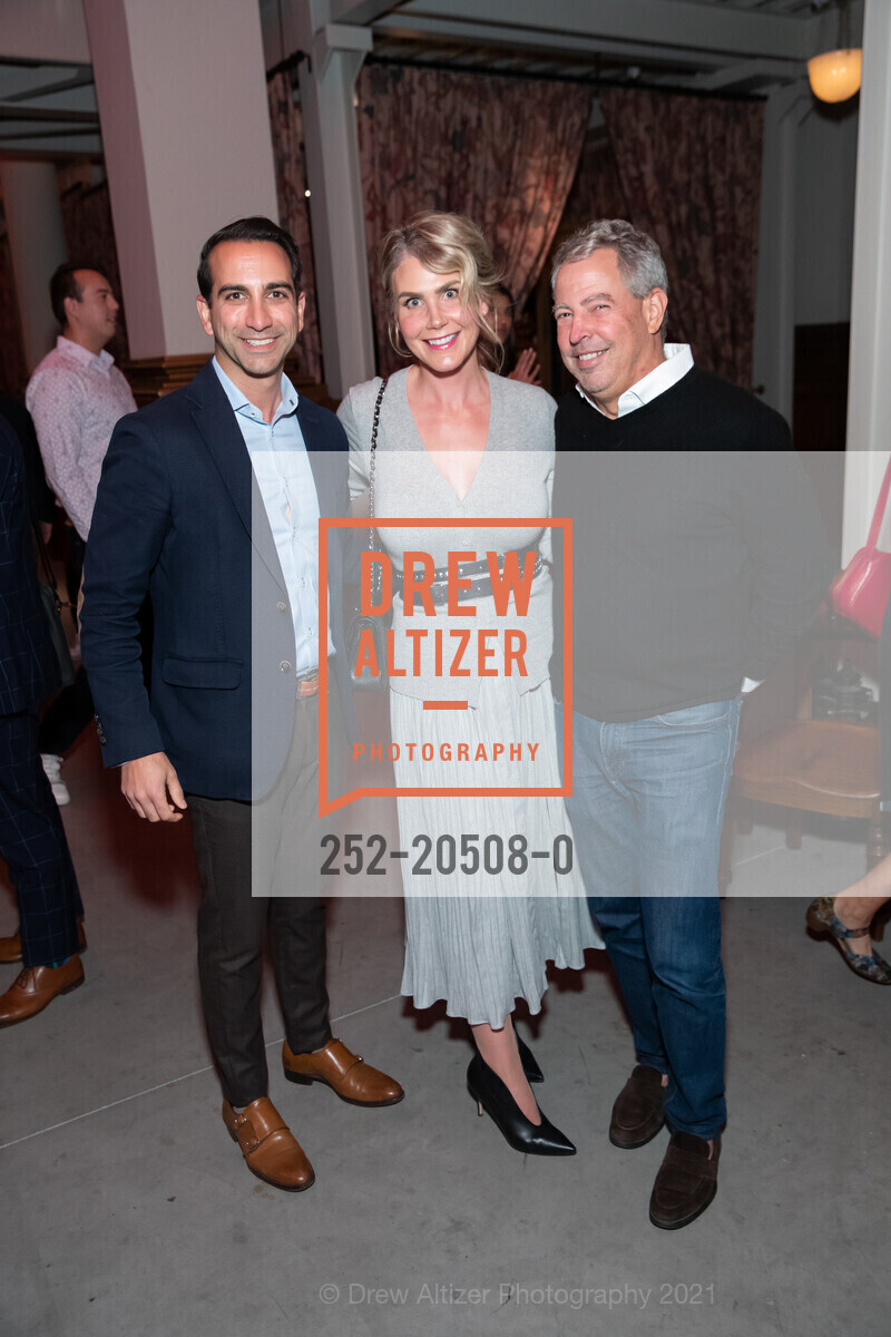 Cyrus Sanandaji, Ashley Fehrmann, David Levine, Chris Foley Appreciation Dinner, Saint Joseph’s Arts Society. 1401 Howard St, November 10th, 2021, Photo #252-20508-0 Cyrus Sanandaji, Ashley Fehrmann, David Levine, Photo #252-20508-0