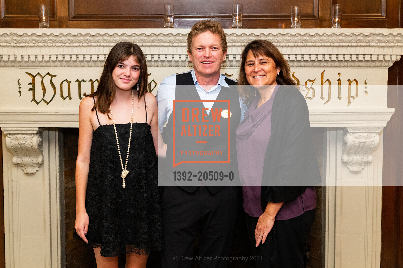 Phoebe Russell, Mark Russell, Kathy Russell, Holy Family Day Home Heart Circle Donor Event, The Julia Morgan Ballroom. 465 California St, November 10th, 2021, Photo #1392-20509-0 Phoebe Russell, Mark Russell, Kathy Russell, Photo #1392-20509-0