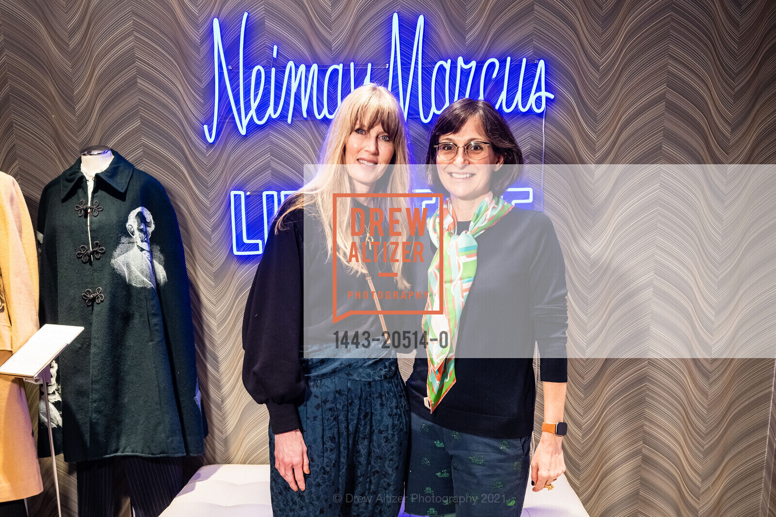 Nancy Rogers Ray, Sarah Thornton, Neiman Marcus Celebrates 20th Anniversary of Libertine, The Rotunda at Neiman Marcus. 150 Stockton St, November 11th, 2021, Photo #1443-20514-0 Nancy Rogers Ray, Sarah Thornton, Photo #1443-20514-0