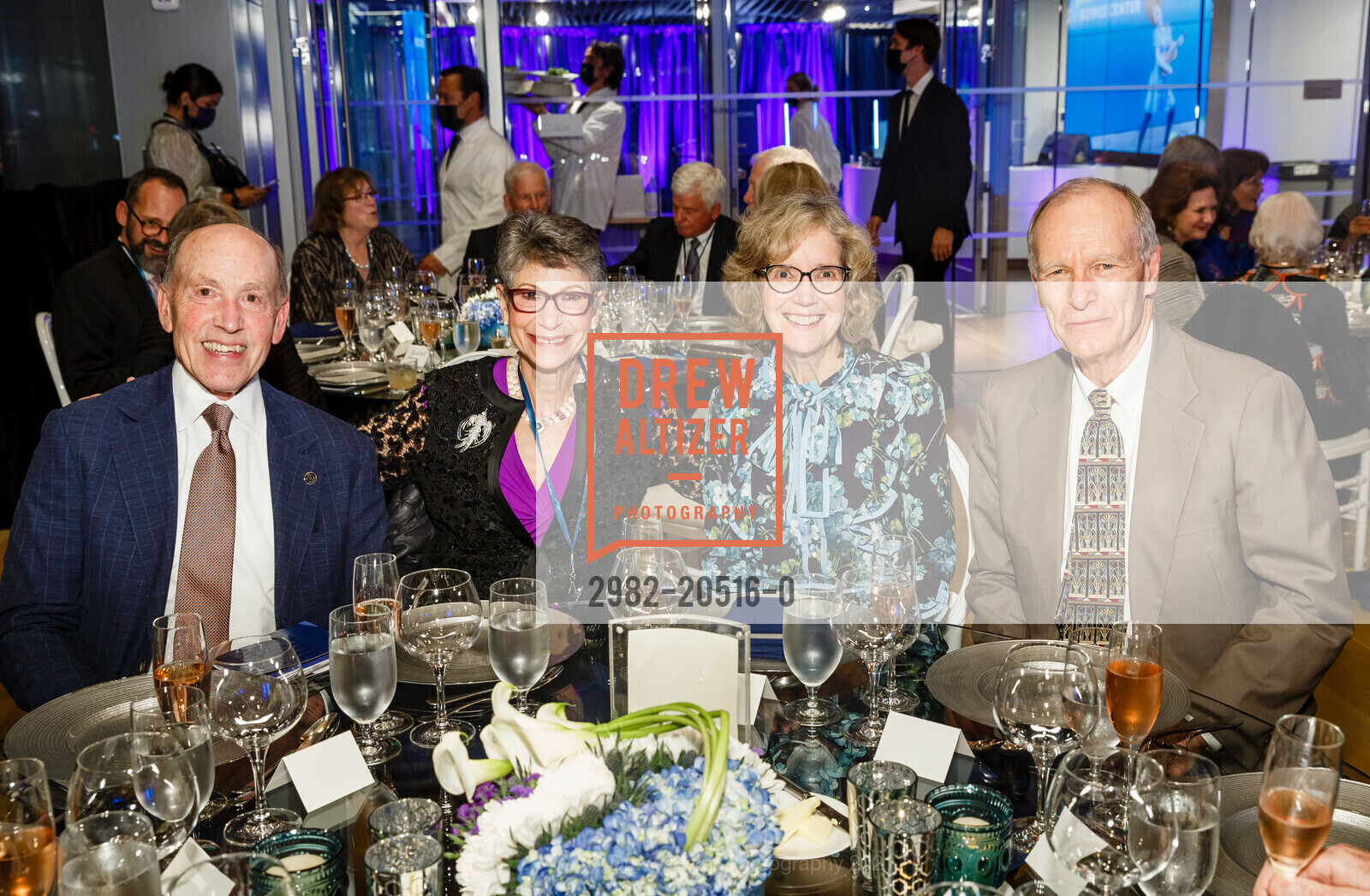 David Kremer, Vivian Kremer, Marla Miller, Robert Rudeen, SF Conservatory of Music 2021 Gala event featuring Yo-Yo Ma, Bowes Center. 200 Van Ness, November 12th, 2021, Photo #2982-20516-0 David Kremer, Vivian Kremer, Marla Miller, Robert Rudeen, Photo #2982-20516-0