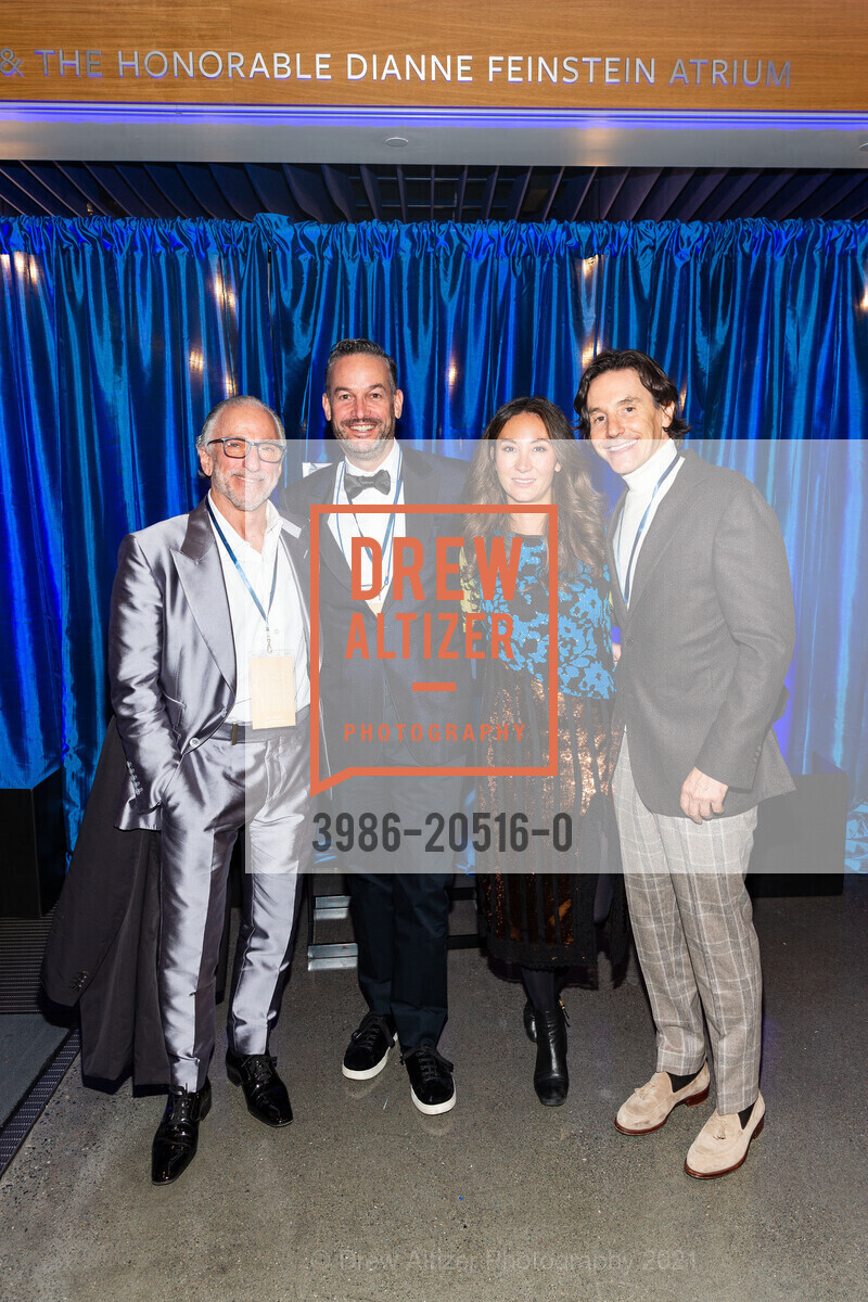 Elliott Felson, Dan Shapiro, Kalah Espinoza, David Agger, SF Conservatory of Music 2021 Gala event featuring Yo-Yo Ma, Bowes Center. 200 Van Ness, November 12th, 2021, Photo #3986-20516-0 Elliott Felson, Dan Shapiro, Kalah Espinoza, David Agger, Photo #3986-20516-0