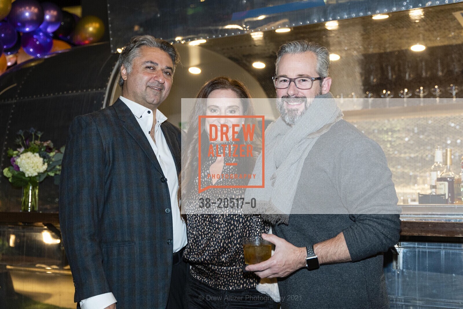Hooman Khalili, Anthony Anderson, Cari Gennarelli, Ameswell Hotel Hosts Hooman Birthday, Ameswell Hotel. 800 Moffett Blvd, November 12th, 2021, Photo #38-20517-0 Hooman Khalili, Anthony Anderson, Cari Gennarelli, Photo #38-20517-0