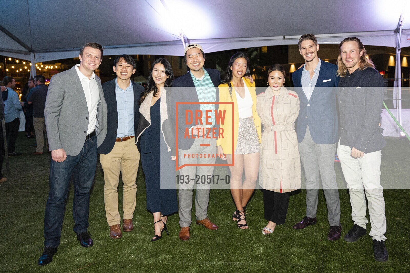 Stephen Hedlund, Tim Hsu, Jenny Lu, Benjamin Hsu, Andrea Wong, Sharon Oh, Dominic Niespolo, Justin Mcguinness, Ameswell Hotel Hosts Hooman Birthday, Ameswell Hotel. 800 Moffett Blvd, November 12th, 2021, Photo #193-20517-0 Stephen Hedlund, Tim Hsu, Jenny Lu, Benjamin Hsu, Andrea Wong, Sharon Oh, Dominic Niespolo, Justin Mcguinness, Photo #193-20517-0