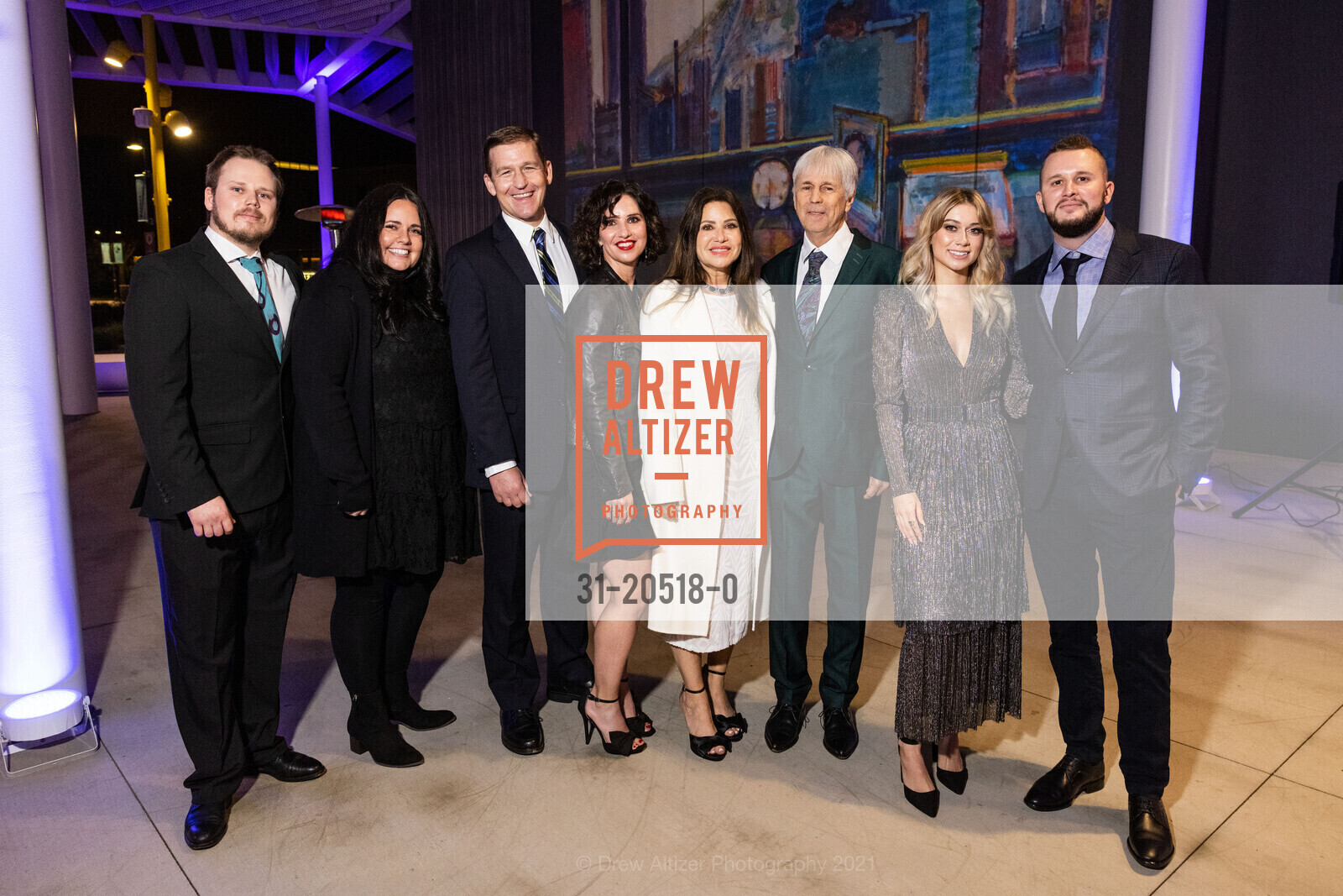 Nick Bult, Becky Williams, John Madden, Anne Madden, Maria Bult, Matt Bult, Allison Smith, Alex Bult, 2021 Manetti Shrem Museum Celebratory Gala, Manetti Shrem Museum of Art. 254 Old Davis Rd, November 13th, 2021, Photo #31-20518-0 Nick Bult, Becky Williams, John Madden, Anne Madden, Maria Bult, Matt Bult, Allison Smith, Alex Bult, Photo #31-20518-0