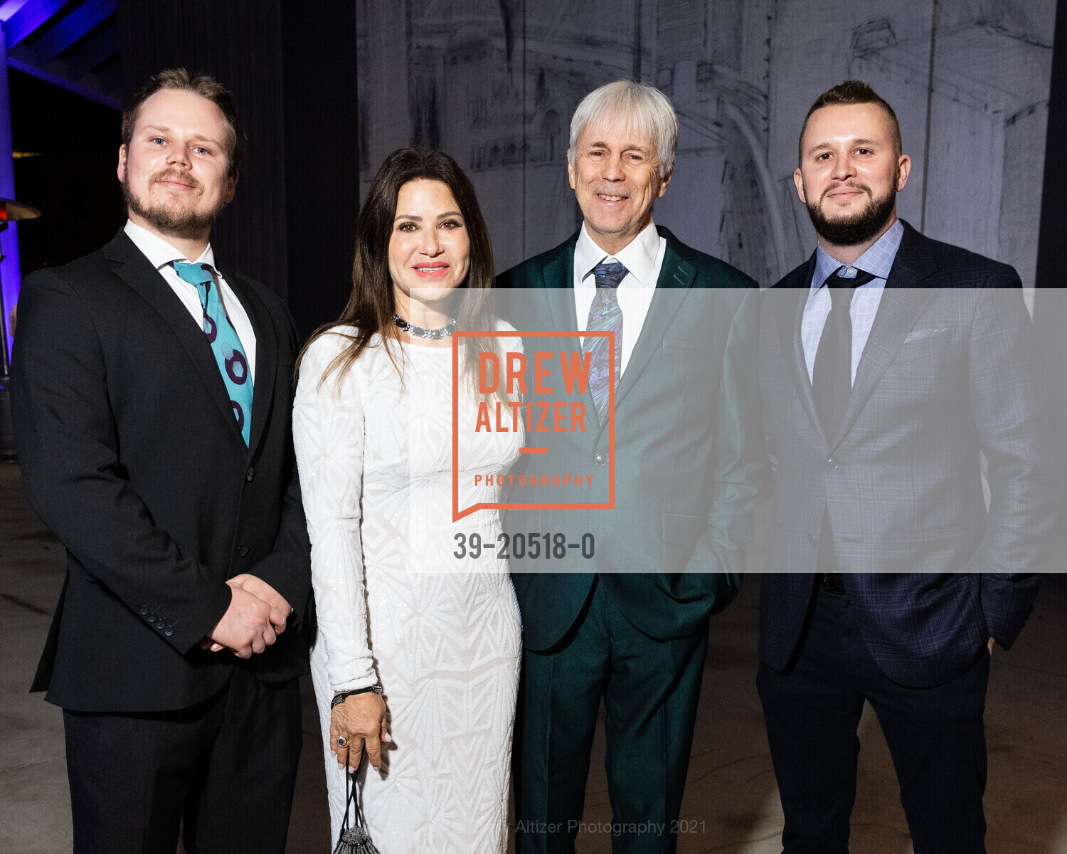Nick Bult, Maria Bult, Matt Bult, Alex Bult, 2021 Manetti Shrem Museum Celebratory Gala, Manetti Shrem Museum of Art. 254 Old Davis Rd, November 13th, 2021, Photo #39-20518-0 Nick Bult, Maria Bult, Matt Bult, Alex Bult, Photo #39-20518-0