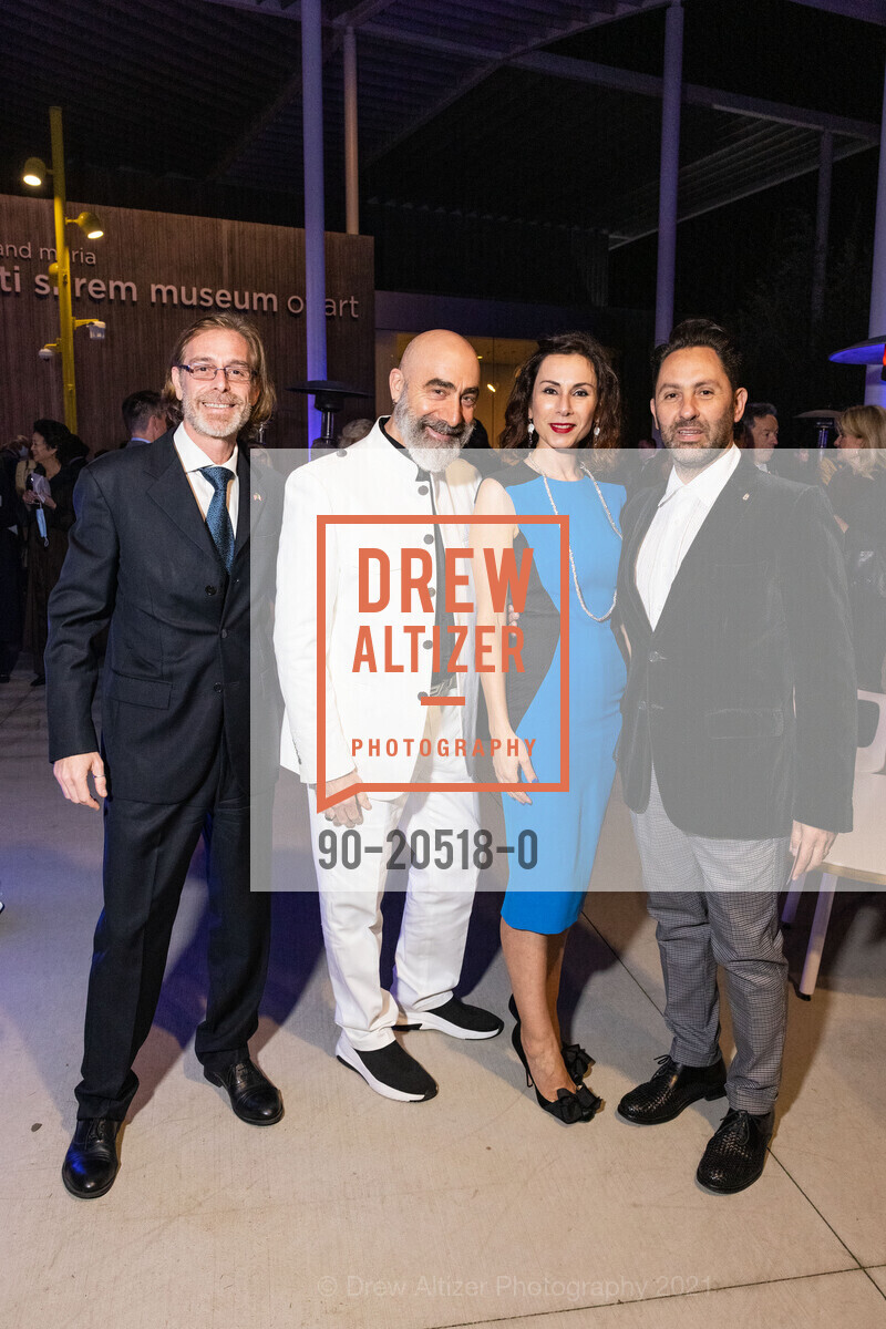 Sergio Strozzi, Simone Mazzetto, Mauro Aprile Zanetti, 2021 Manetti Shrem Museum Celebratory Gala, Manetti Shrem Museum of Art. 254 Old Davis Rd, November 13th, 2021, Photo #90-20518-0 Sergio Strozzi, Simone Mazzetto, Mauro Aprile Zanetti, Photo #90-20518-0