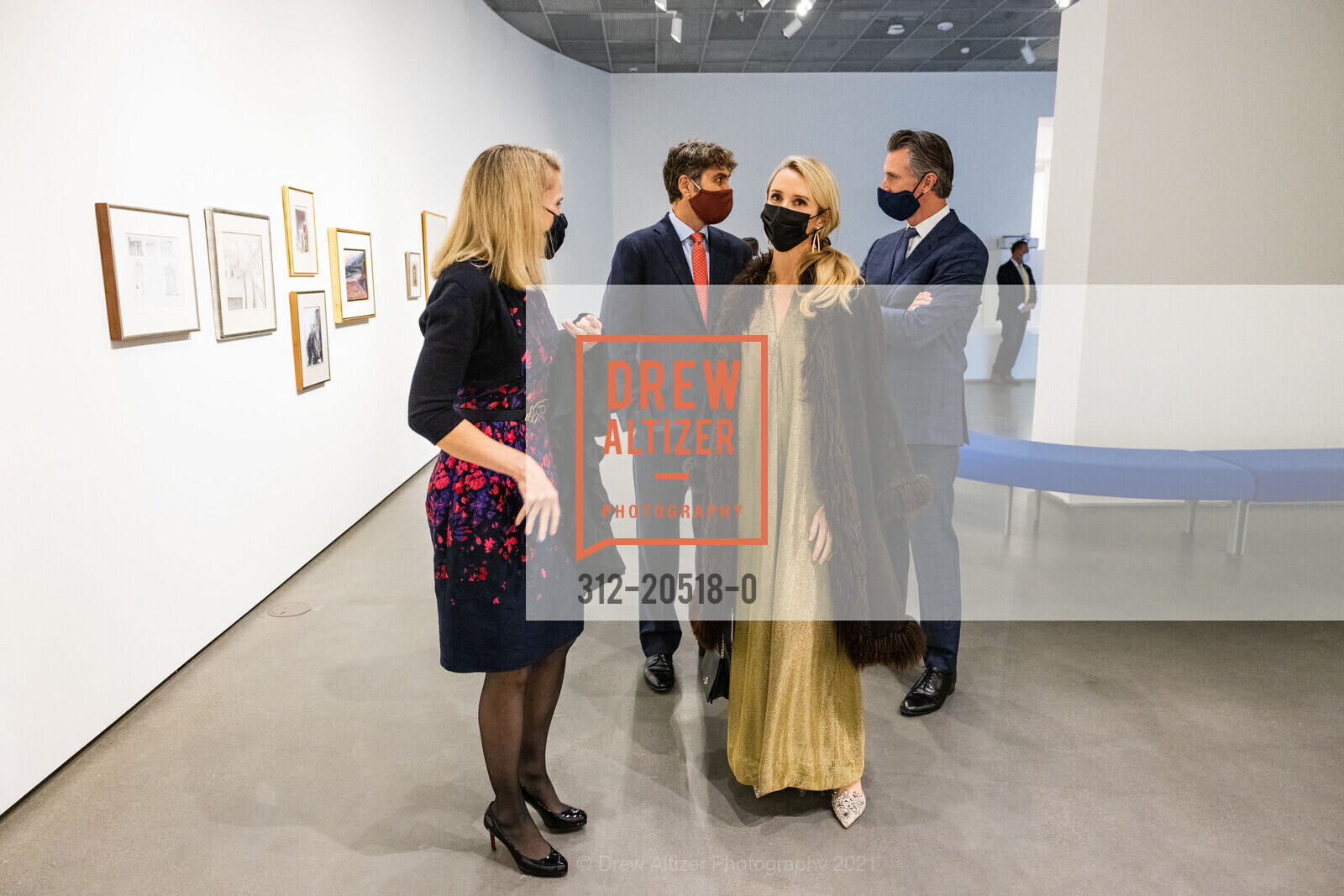 Marissa Mayer, Zachary Bogue, Jennifer Siebel Newsom, Gavin Newsom, 2021 Manetti Shrem Museum Celebratory Gala, Manetti Shrem Museum of Art. 254 Old Davis Rd, November 13th, 2021, Photo #312-20518-0 Marissa Mayer, Zachary Bogue, Jennifer Siebel Newsom, Gavin Newsom, Photo #312-20518-0
