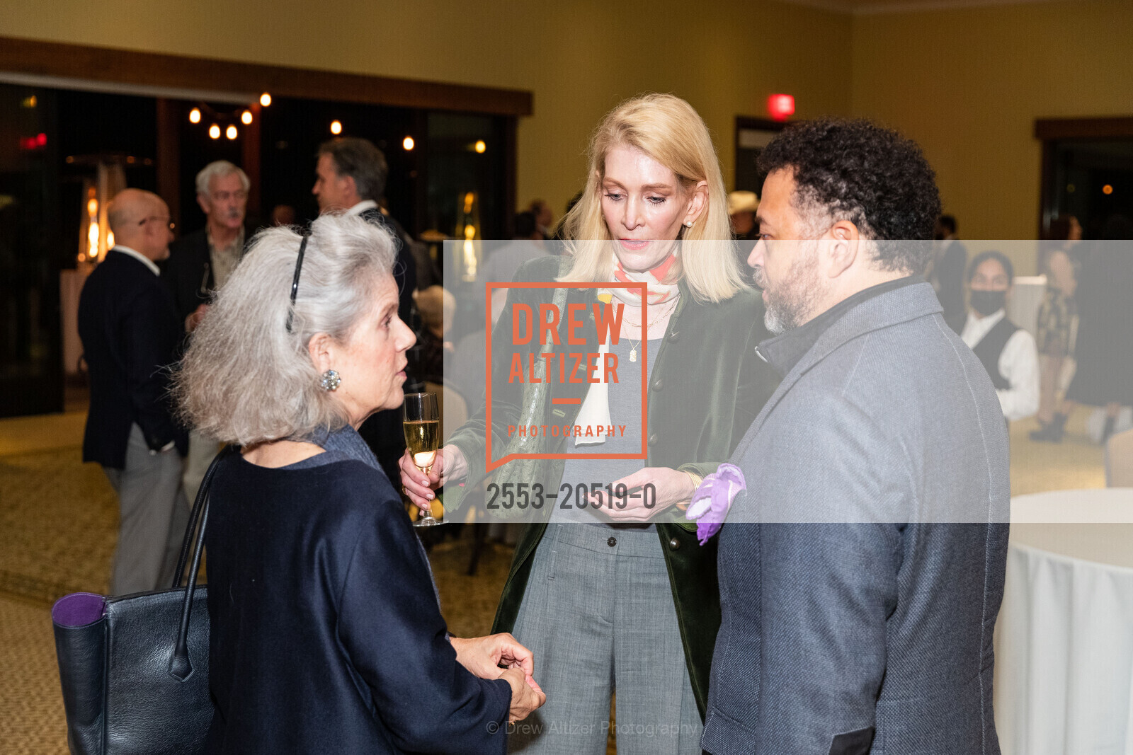 Deborah Hatch, Dede Dede Gelis, Nathan Granner, World Premiere of Gordon Getty's "Goodbye, Mr. Chips" an Opera Reimagined for Film, Peacock Gap Golf Course and Country Club. 1118 4th St, Photo #2553-20519-0 Deborah Hatch, Dede Dede Gelis, Nathan Granner, Photo #2553-20519-0