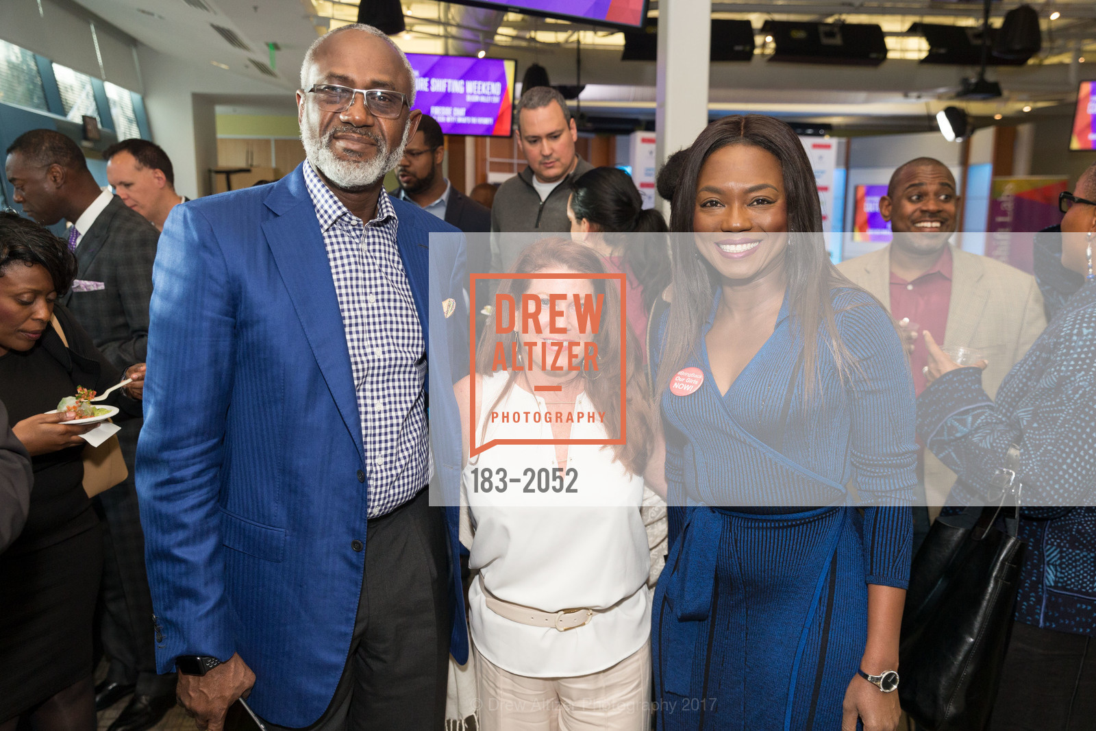 Gbenga Oyebode, Andrea Hoffman, Aisha Oyebode, 3rd Annual Culture Shifting Weekend- Fireside Chat, SAP, 1st Floor Cafe. 3410 Hillview Avenue, April 21st, 2017, Photo #183-2052 Gbenga Oyebode, Andrea Hoffman, Aisha Oyebode, Photo #183-2052