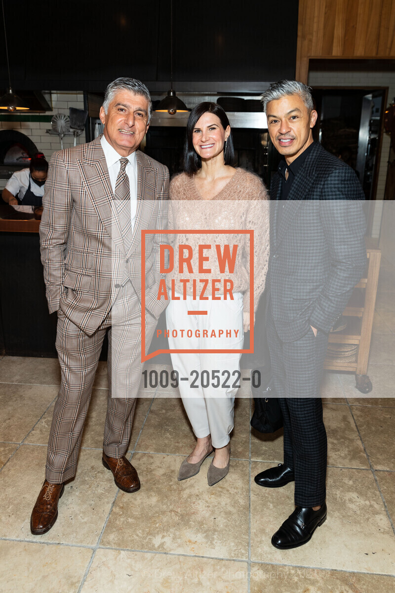 George Georges, Patrice Erickson, Ted Bolivar, Neiman Marcus hosts Brunello Cucinelli Luncheon, Cotogna. 490 Pacific Ave, November 16th, 2021, Photo #1009-20522-0 George Georges, Patrice Erickson, Ted Bolivar, Photo #1009-20522-0