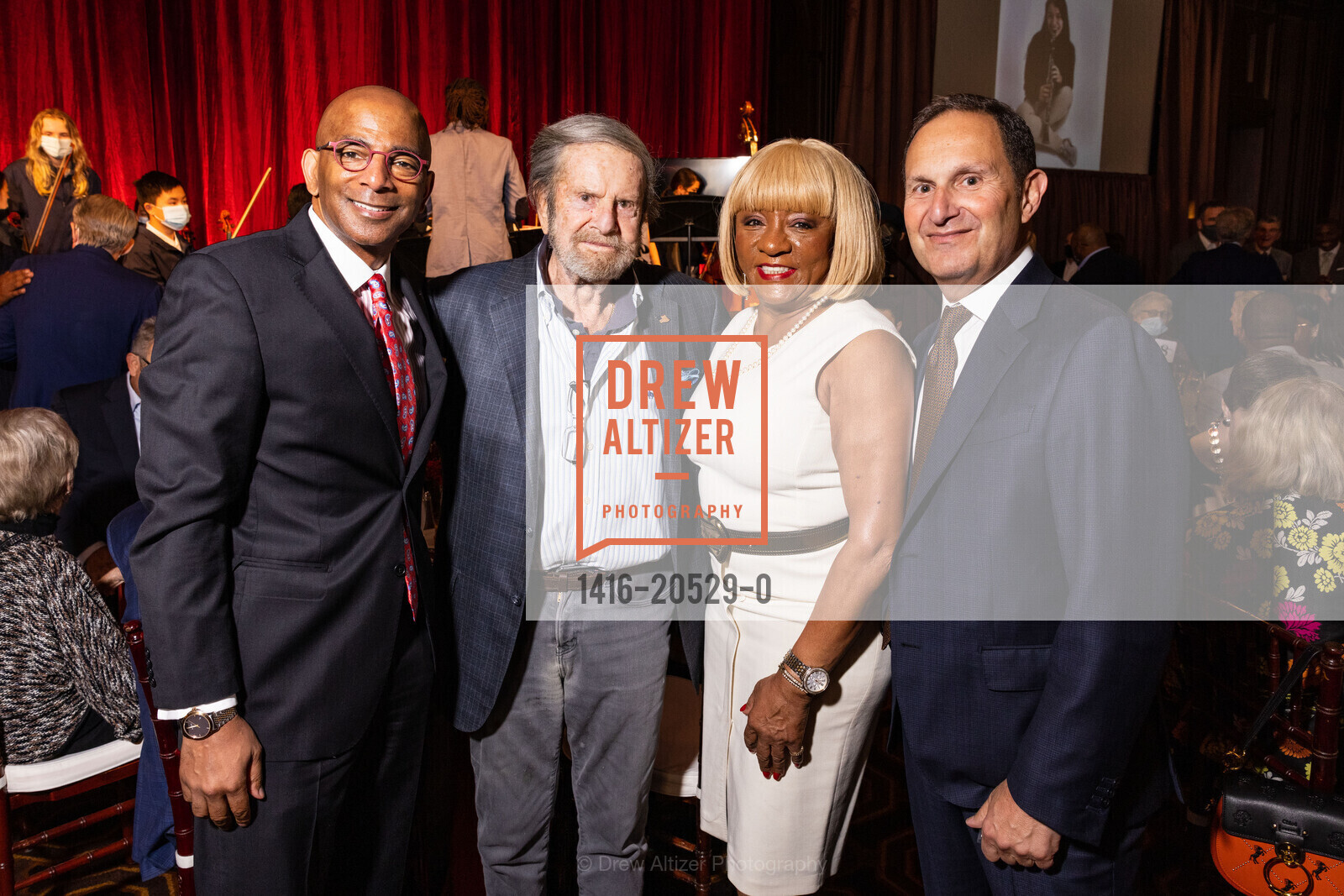 Steve Bowdry, Tad Taube, Brenda Wright, Greg Galli, Bay Scholars 8th Annual Thanksgiving Luncheon, The Julia Morgan Ballroom. 465 California St, Photo #1416-20529-0 Steve Bowdry, Tad Taube, Brenda Wright, Greg Galli, Photo #1416-20529-0