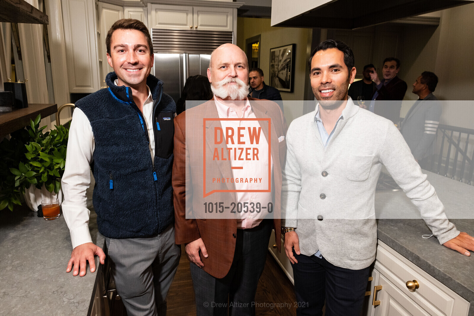 Kevin Delmore, Reginald Baird, Alex Hachiya, Coy and Company Home Brand Launch, Coy and Company Home. 2580 Greenwich St, December 3rd, 2021, Photo #1015-20539-0 Kevin Delmore, Reginald Baird, Alex Hachiya, Photo #1015-20539-0