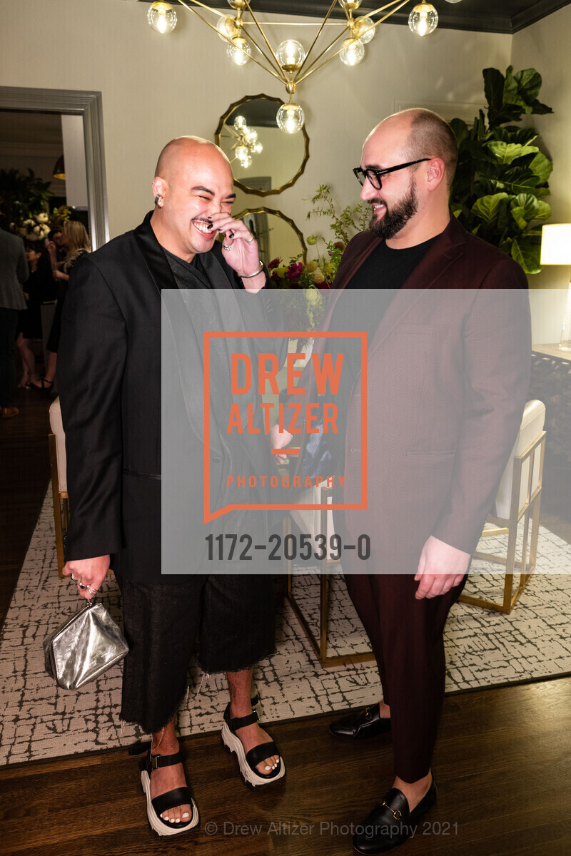 Adrian Clutario, Geoffrey Coy, Coy and Company Home Brand Launch, Coy and Company Home. 2580 Greenwich St, December 3rd, 2021, Photo #1172-20539-0 Adrian Clutario, Geoffrey Coy, Photo #1172-20539-0