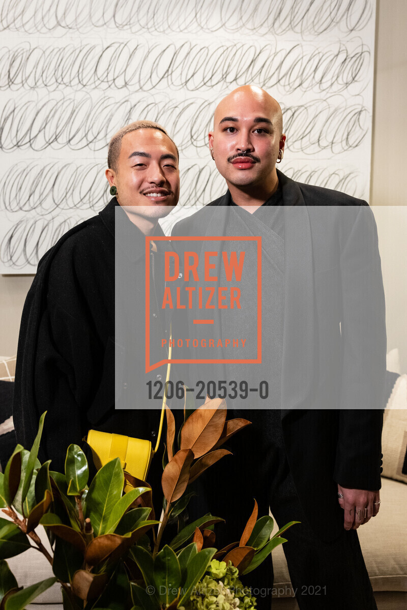 Jon Lee, Adrian Clutario, Coy and Company Home Brand Launch, Coy and Company Home. 2580 Greenwich St, December 3rd, 2021, Photo #1206-20539-0 Jon Lee, Adrian Clutario, Photo #1206-20539-0