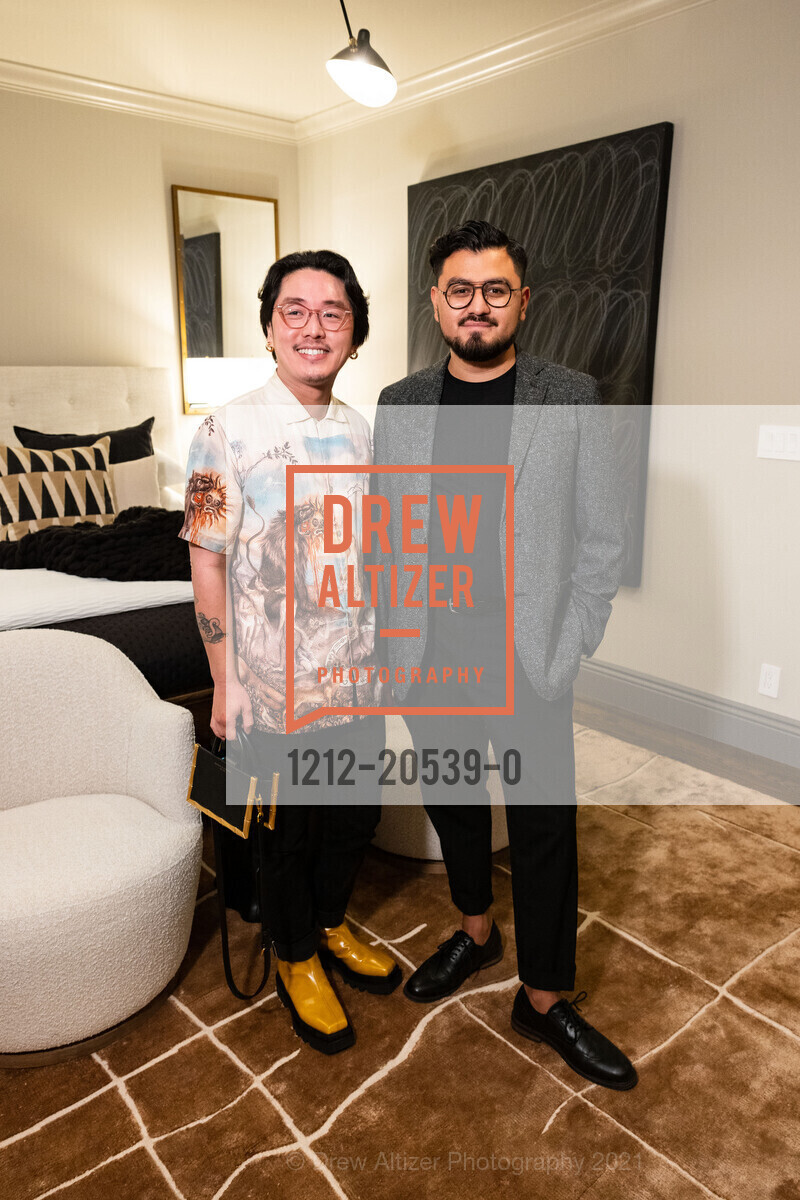James Pham, Santi Ramirez-Manzo, Coy and Company Home Brand Launch, Coy and Company Home. 2580 Greenwich St, December 3rd, 2021, Photo #1212-20539-0 James Pham, Santi Ramirez-Manzo, Photo #1212-20539-0