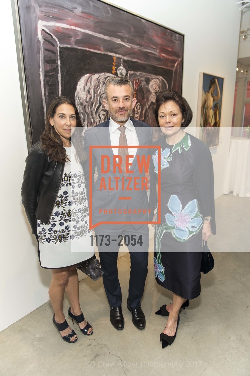 Naomi Baigell, Andrea Danese, Laura Paulson, Christie's Spring Tour 2017, Wendi Norris Gallery. Van 161 Jesse Street, April 20th, 2017, Photo #1173-2054 Naomi Baigell, Andrea Danese, Laura Paulson, Photo #1173-2054