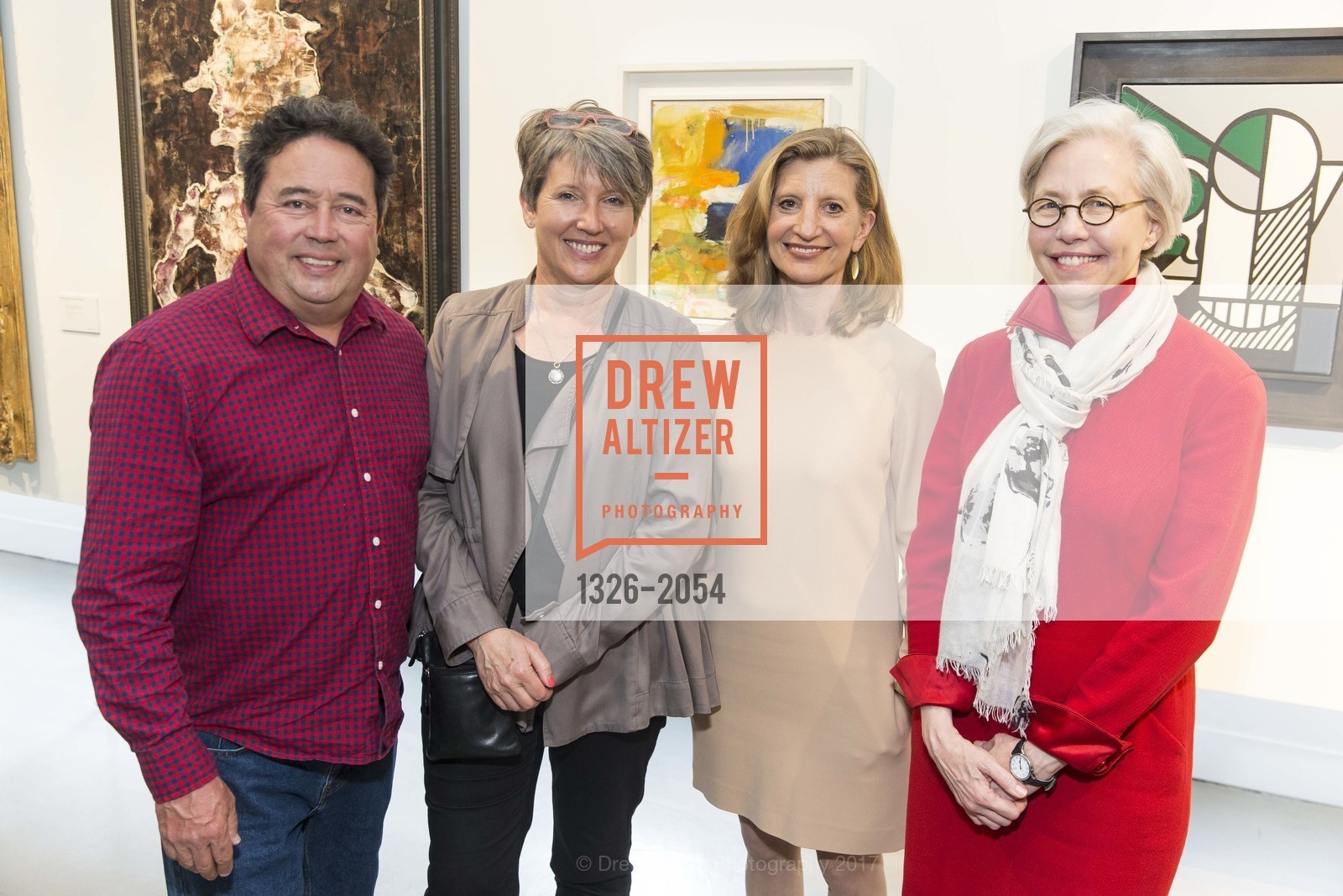 Paul Lanier, Sandra Halliday, Laura Nagle, Nan Keeton, Christie's Spring Tour 2017, Wendi Norris Gallery. Van 161 Jesse Street, April 20th, 2017, Photo #1326-2054 Paul Lanier, Sandra Halliday, Laura Nagle, Nan Keeton, Photo #1326-2054