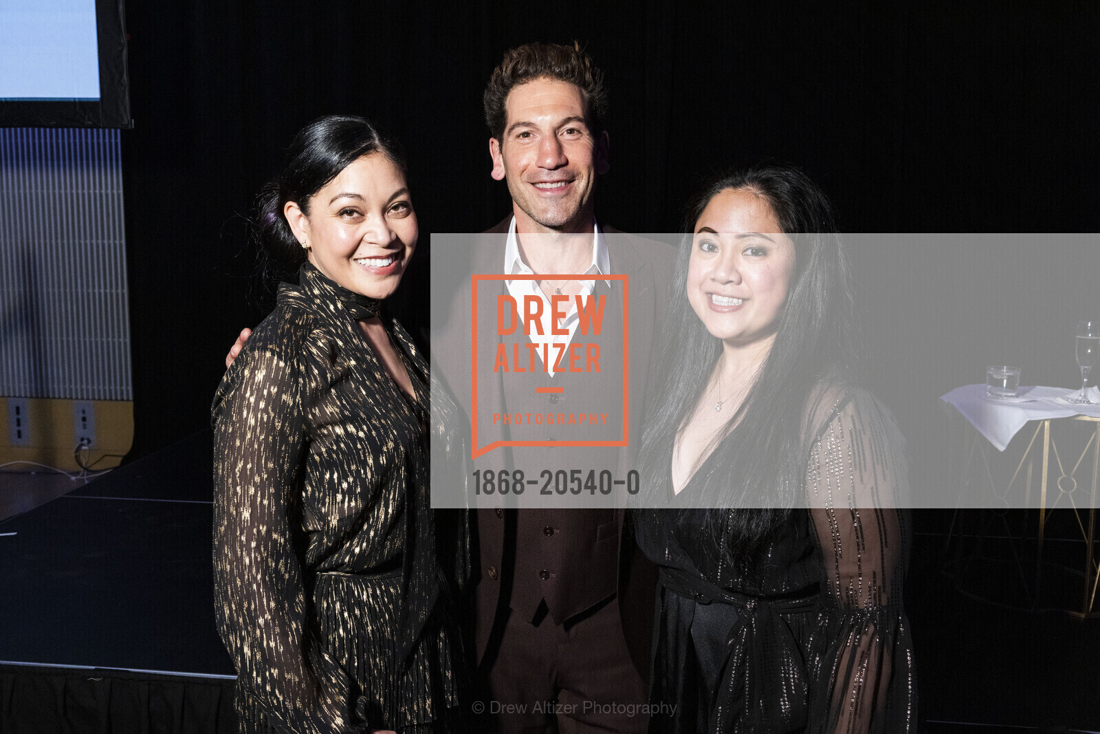 Rinabeth Apostol, Jon Bernthal, Marie Bernardo, SFFILM Awards Night, Yerba Buena Center for the Arts. 701 Mission St, Photo #1868-20540-0 Rinabeth Apostol, Jon Bernthal, Marie Bernardo, Photo #1868-20540-0