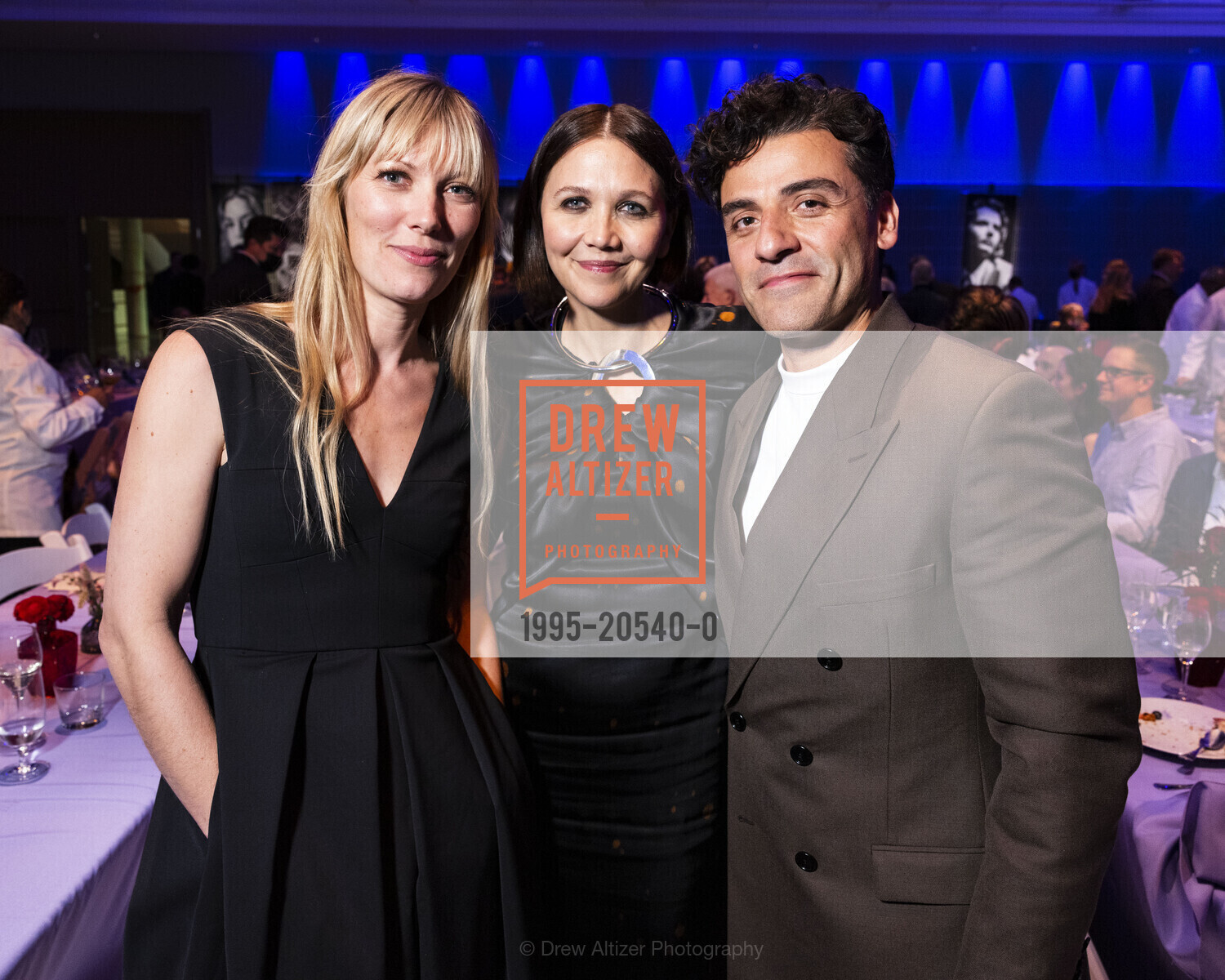 Elvira Lind, Maggie Gyllenhaal, Oscar Isaac, SFFILM Awards Night, Yerba Buena Center for the Arts. 701 Mission St, Photo #1995-20540-0 Elvira Lind, Maggie Gyllenhaal, Oscar Isaac, Photo #1995-20540-0