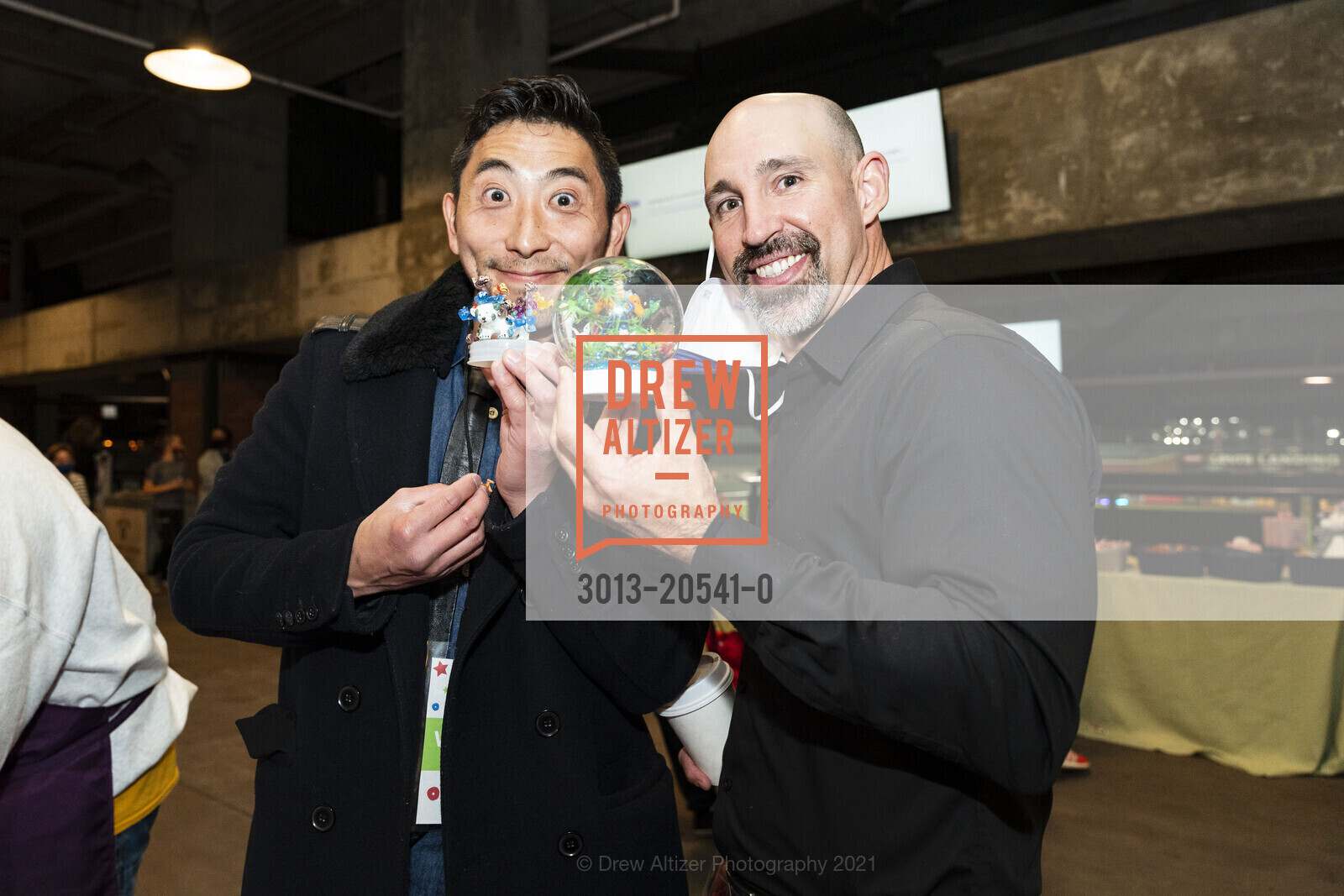 Brian Fujimoto, Tray Allen, Holiday Heroes, 24 Willie Mays Plaza. 24 Willie Mays Plaza, December 7th, 2021, Photo #3013-20541-0 Brian Fujimoto, Tray Allen, Photo #3013-20541-0