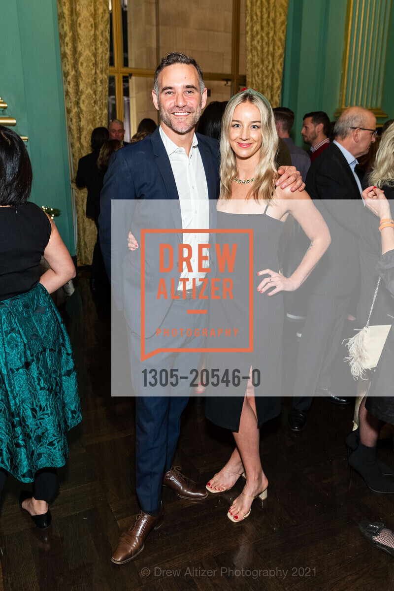 Josh McAdams, Dana Ward, Sotheby's Holiday Party, San Francisco War Memorial & Performing Arts Center. 401 Van Ness Avenues, December 8th, 2021, Photo #1305-20546-0 Josh McAdams, Dana Ward, Photo #1305-20546-0