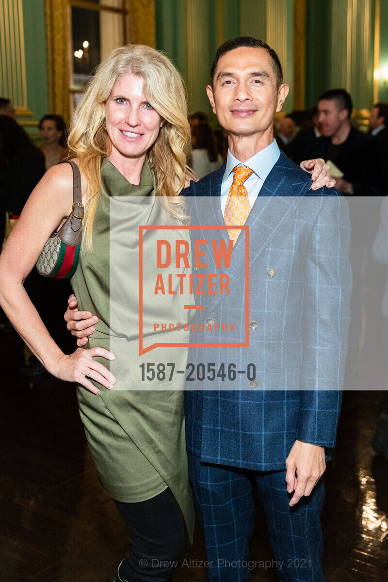 Christina Berkowitz, Roberto Corpuz, Sotheby's Holiday Party, San Francisco War Memorial & Performing Arts Center. 401 Van Ness Avenues, December 8th, 2021, Photo #1587-20546-0 Christina Berkowitz, Roberto Corpuz, Photo #1587-20546-0