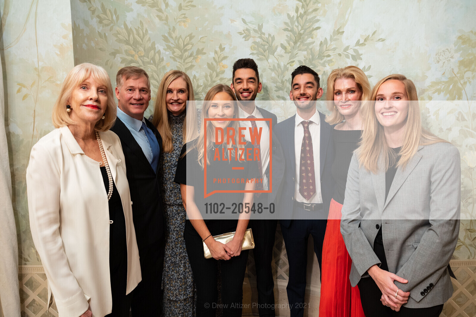 Nancy Gilbert, Robert Wilkes, Beth Townsend, Andrew Gelis, Allison Townsend, Michael Gelis, Dede Gelis, Emily Townsend, Gordon Getty's 88th Birthday Party, Private Residence, December 11th, 2021, Photo #1102-20548-0 Nancy Gilbert, Robert Wilkes, Beth Townsend, Andrew Gelis, Allison Townsend, Michael Gelis, Dede Gelis, Emily Townsend, Photo #1102-20548-0