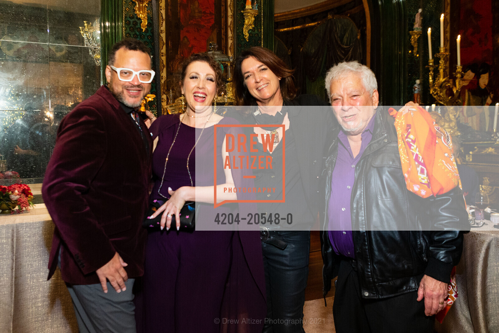 Nathan Granner, Jamie Chamberlin Granner, Gigi Gaston, Jeff Kaliss, Gordon Getty's 88th Birthday Party, Private Residence, December 11th, 2021, Photo #4204-20548-0 Nathan Granner, Jamie Chamberlin Granner, Gigi Gaston, Jeff Kaliss, Photo #4204-20548-0